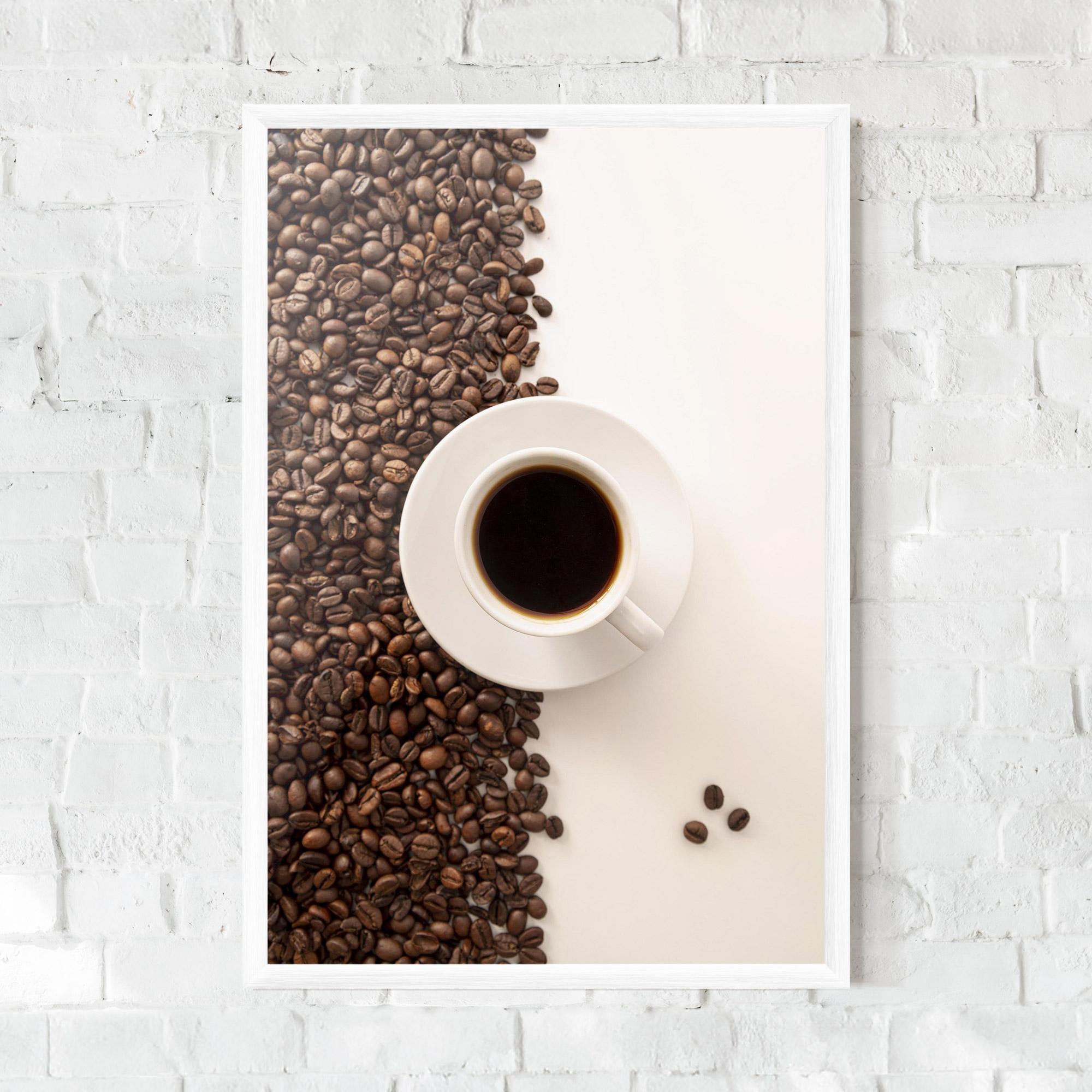 Keretezett Poszter Contrasted Coffee mockup 0