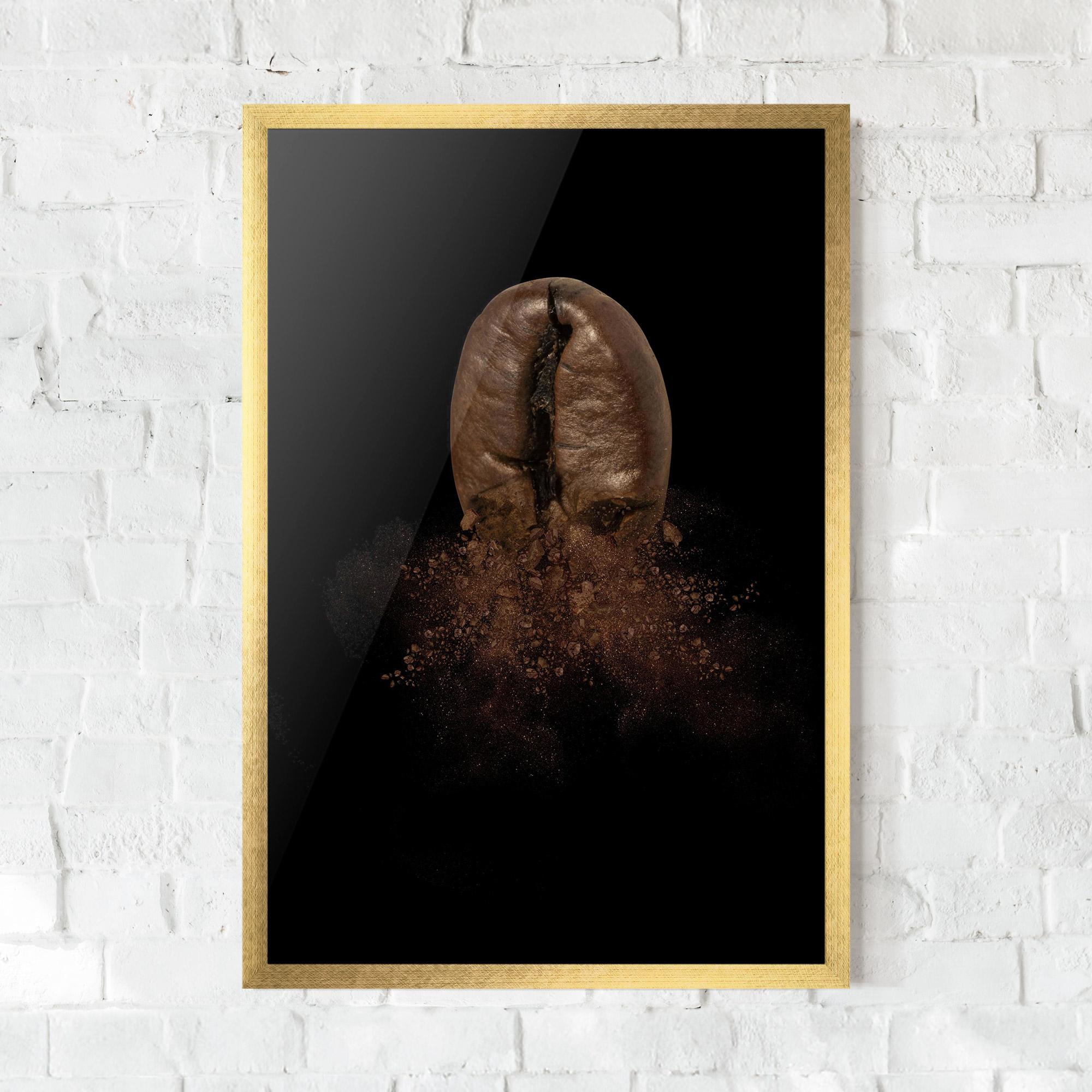 Keretezett Poszter Coffee Bean Explosion mockup 0