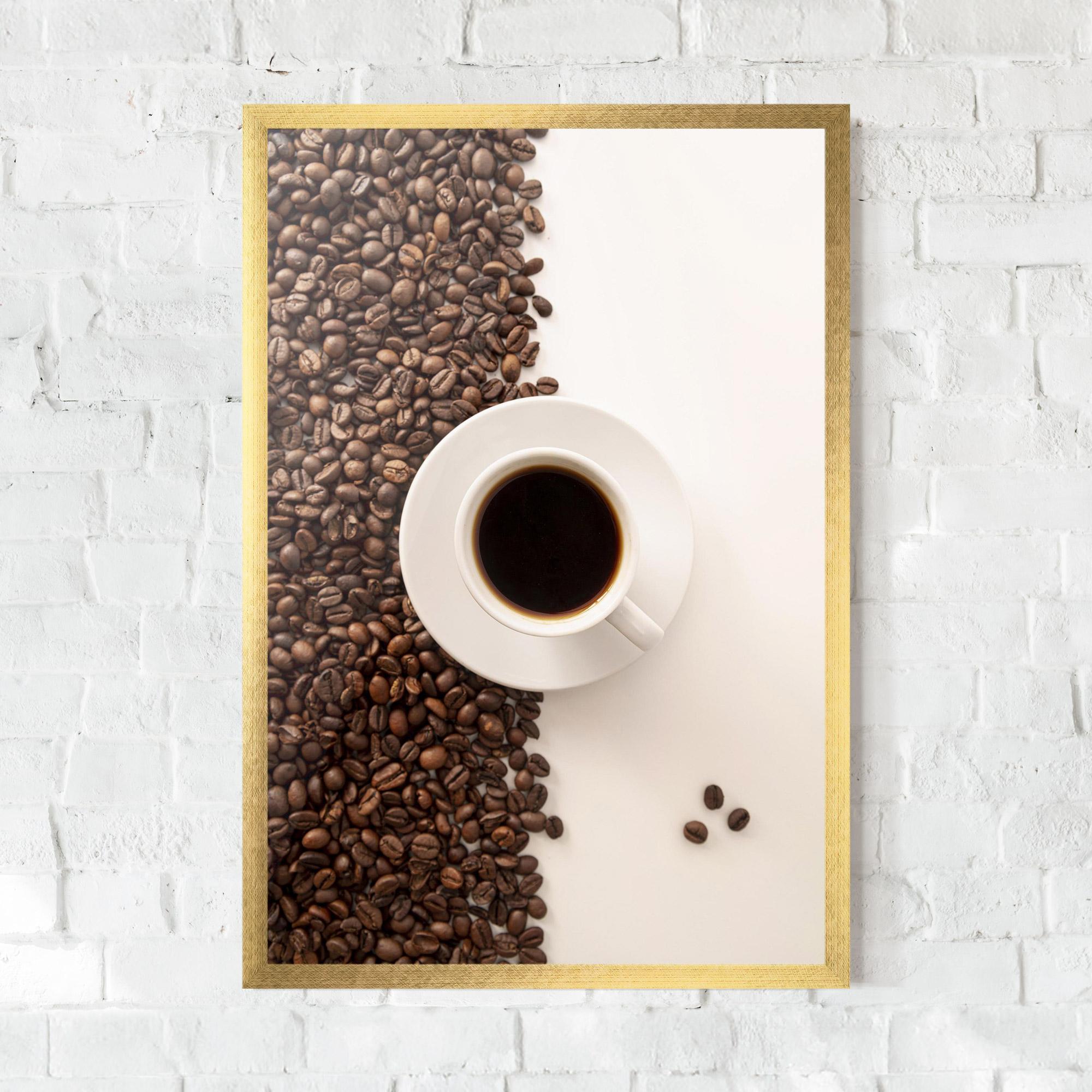 Keretezett Poszter Contrasted Coffee mockup 0