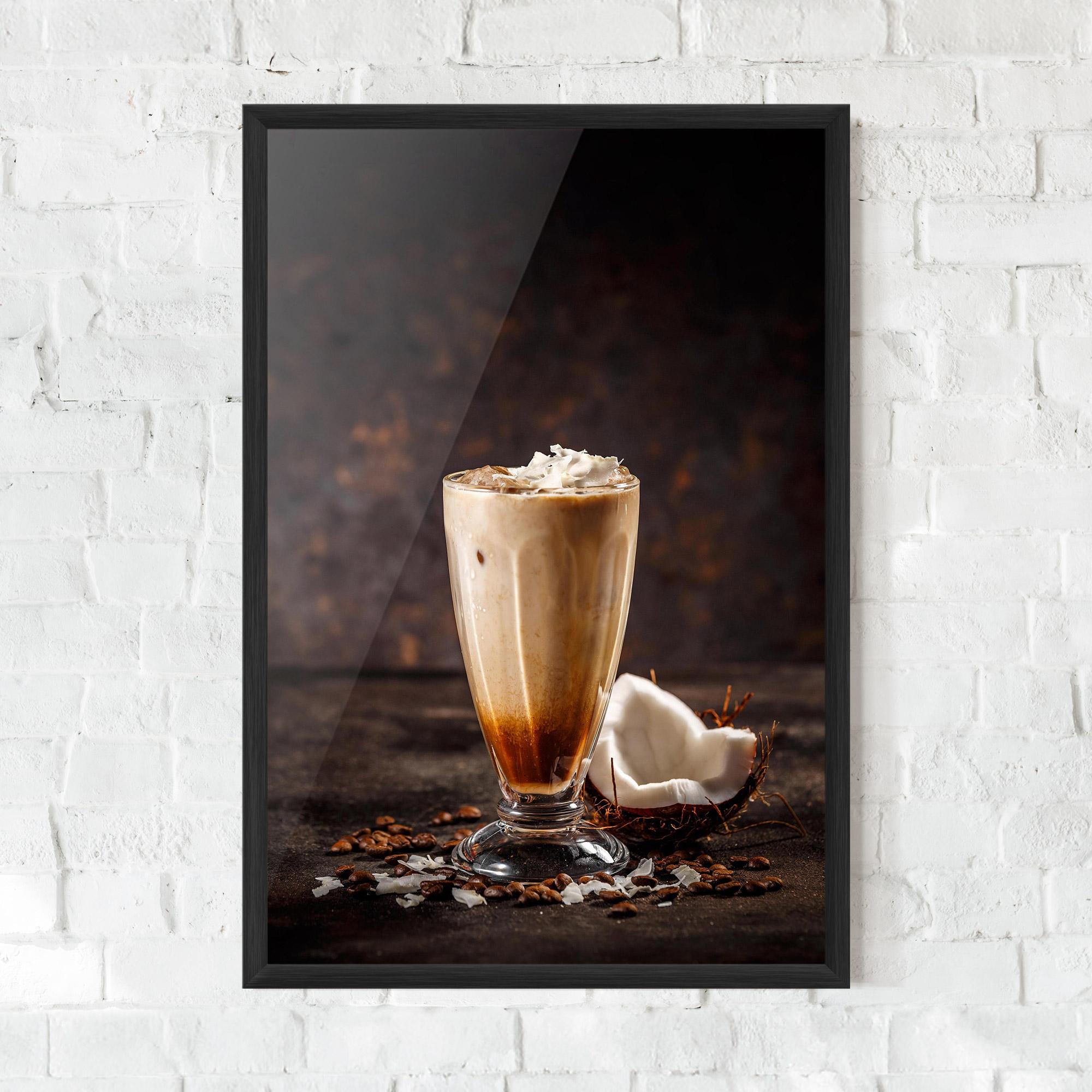 Keretezett Poszter Tasty Coconut Coffee mockup 0