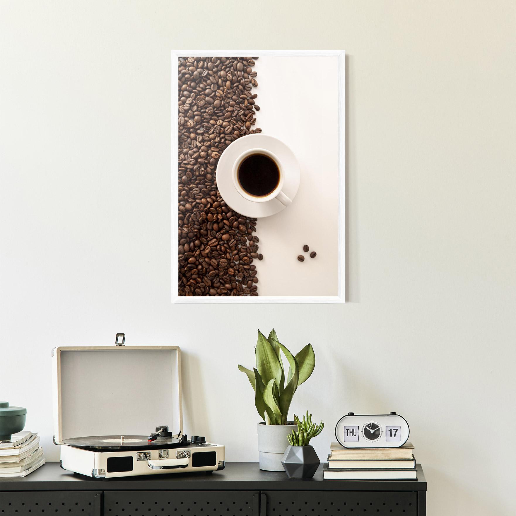 Keretezett Poszter Contrasted Coffee mockup 2