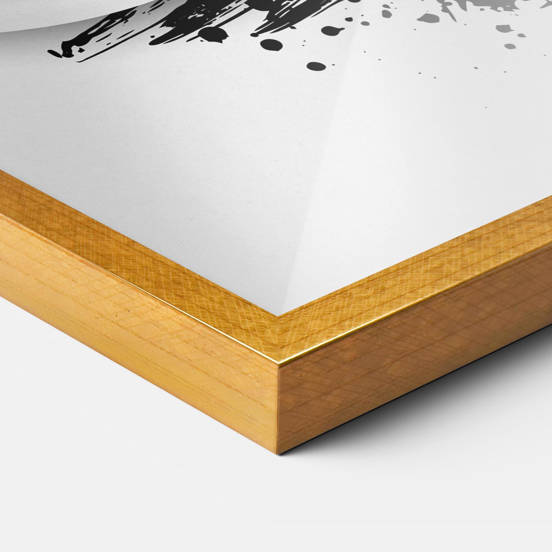 Keretezett Poszter Live With Passion mockup 3