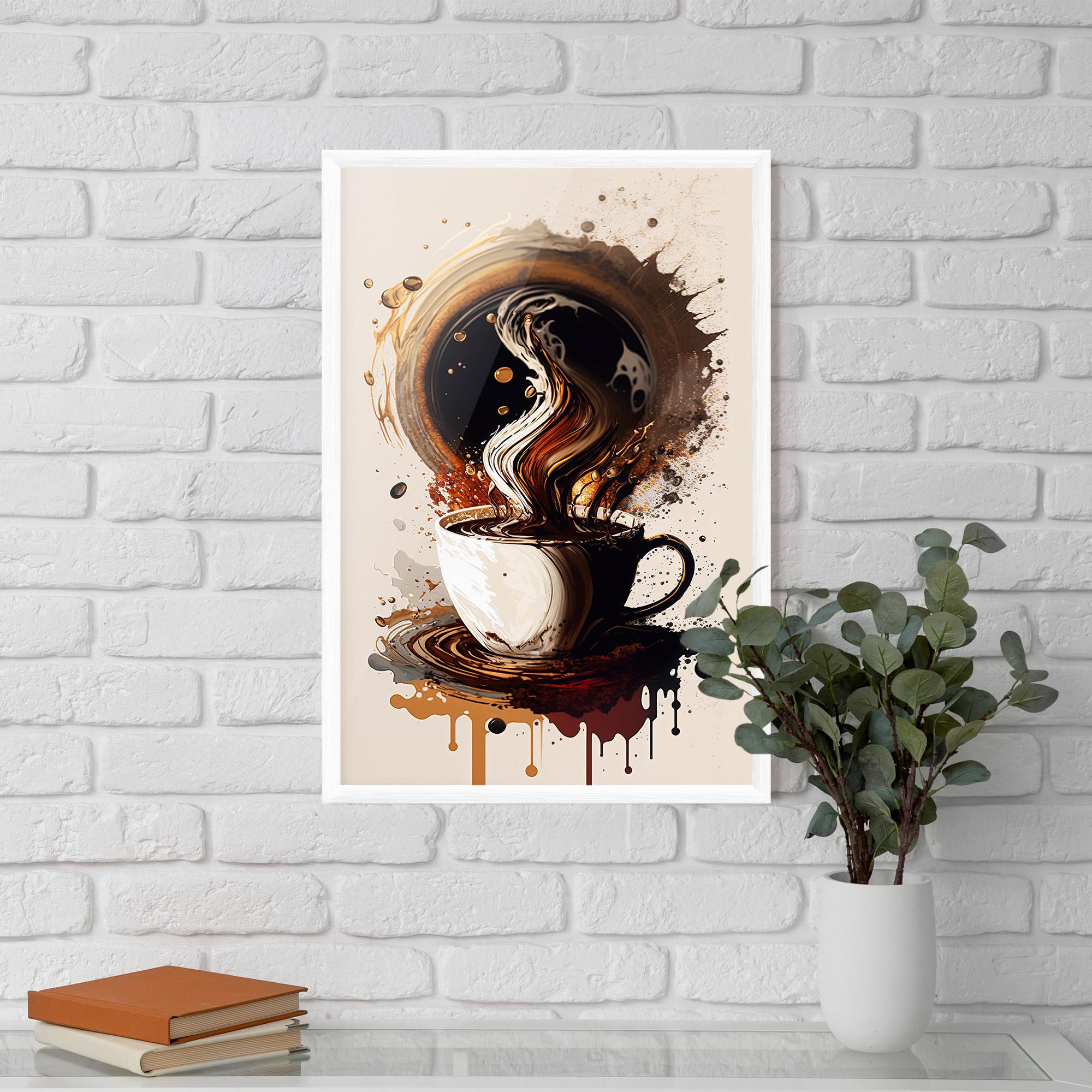 Keretezett Poszter Coffee Art mockup 5