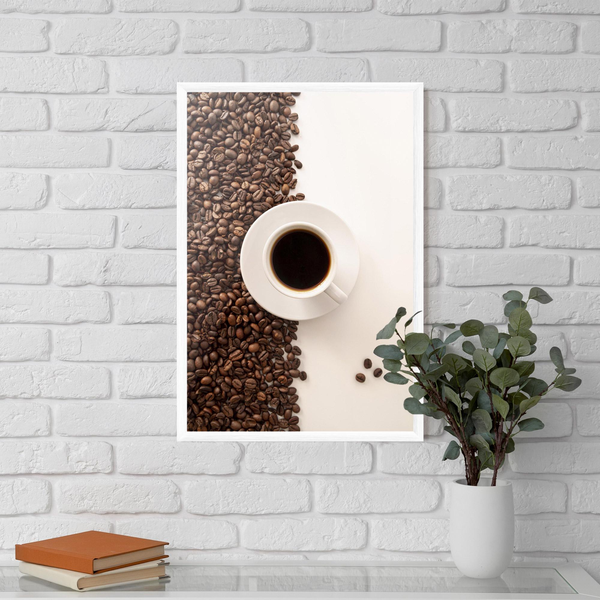 Keretezett Poszter Contrasted Coffee mockup 5