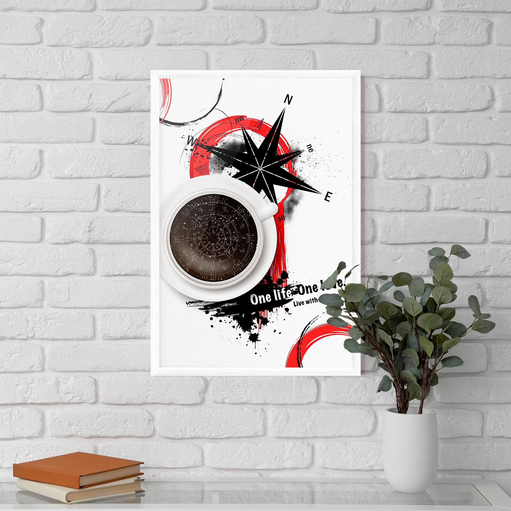 Keretezett Poszter Live With Passion mockup 5