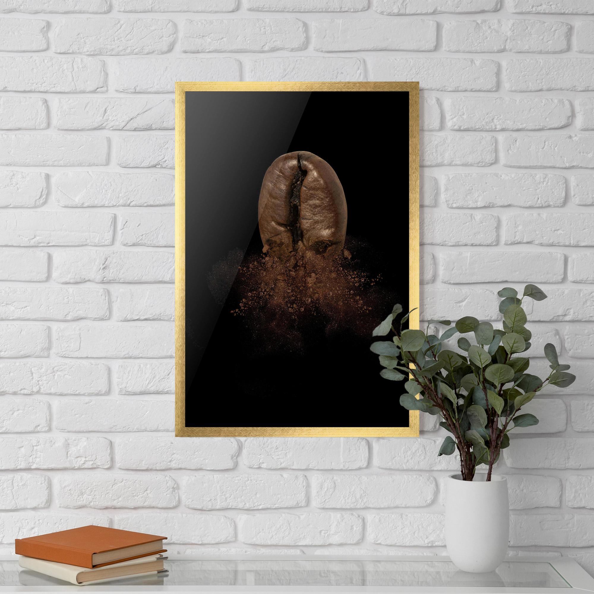 Keretezett Poszter Coffee Bean Explosion mockup 5