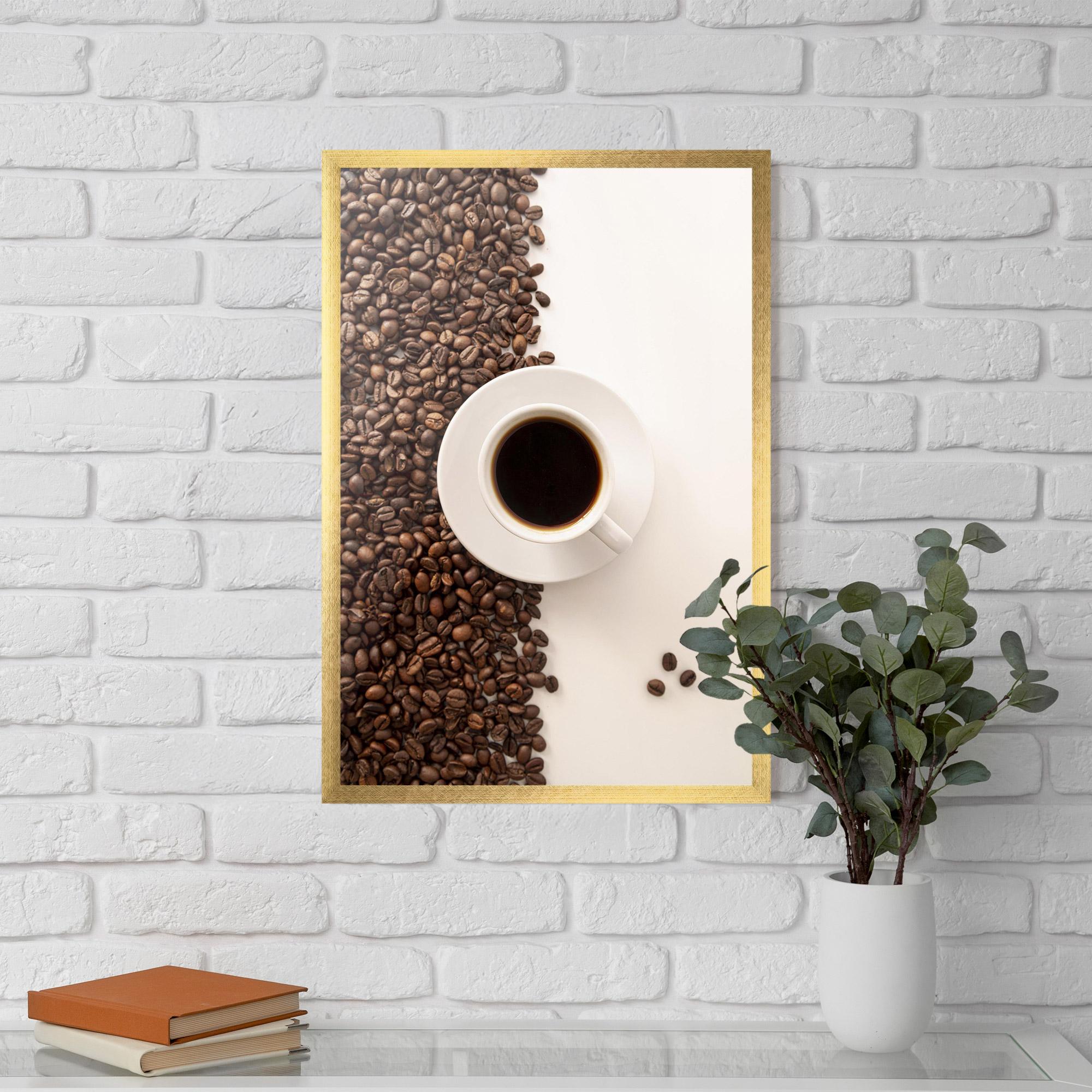 Keretezett Poszter Contrasted Coffee mockup 5