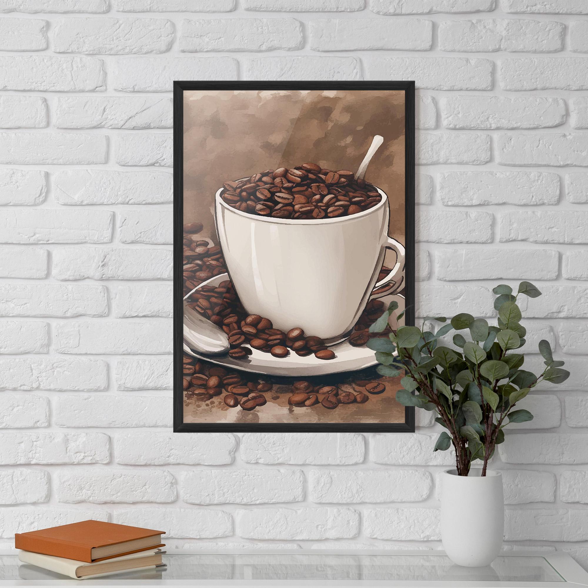Keretezett Poszter Vintage Coffee mockup 5