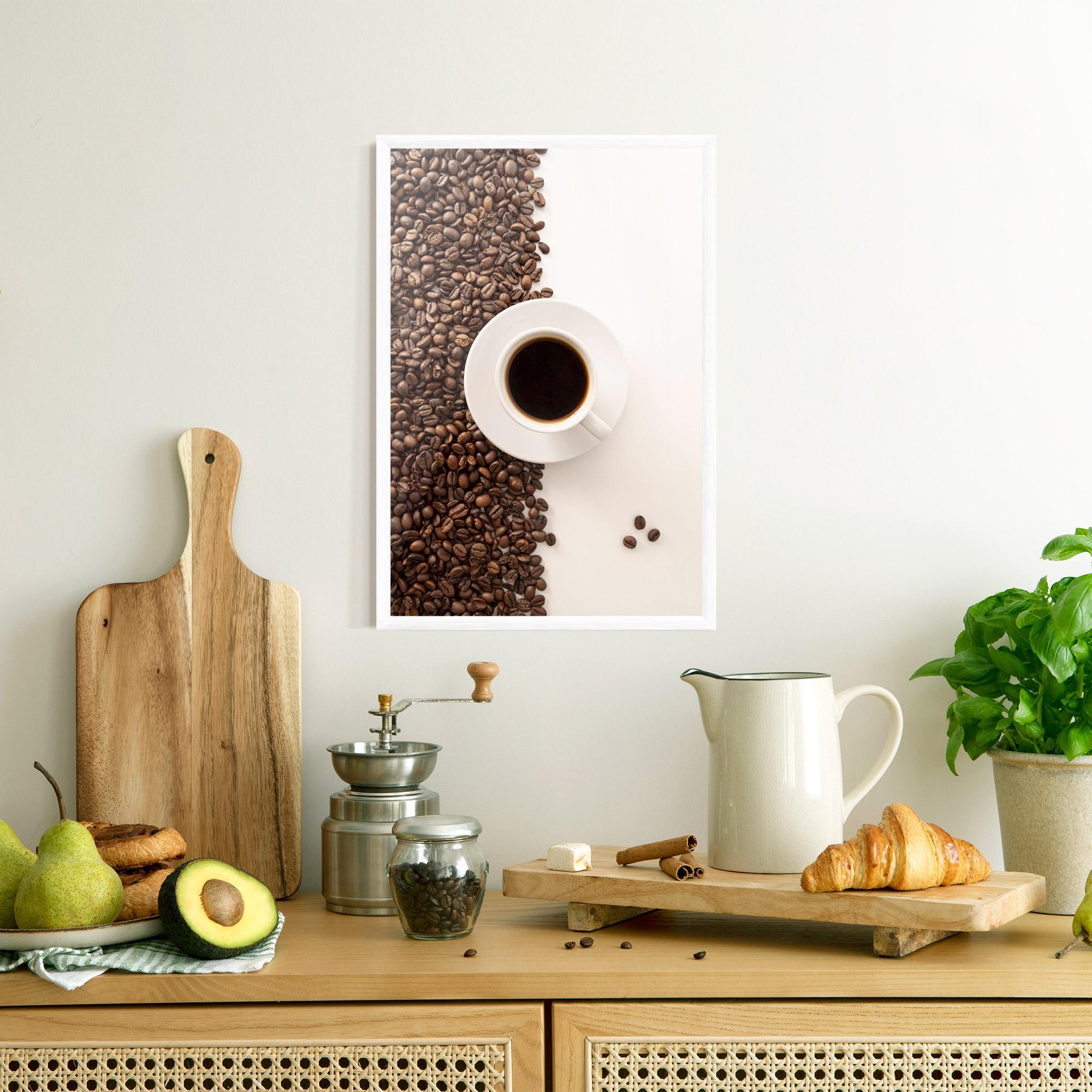 Keretezett Poszter Contrasted Coffee mockup 8