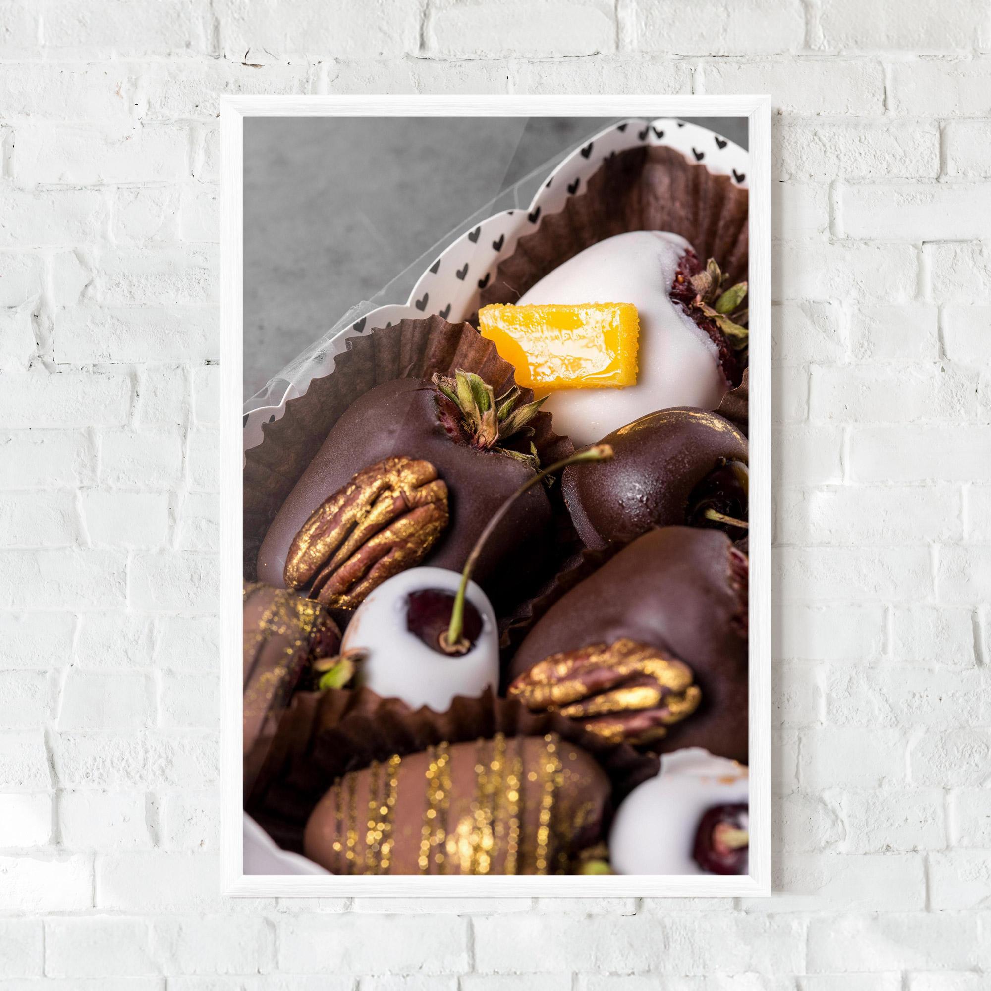 Keretezett Poszter Chocolate Covered mockup 0