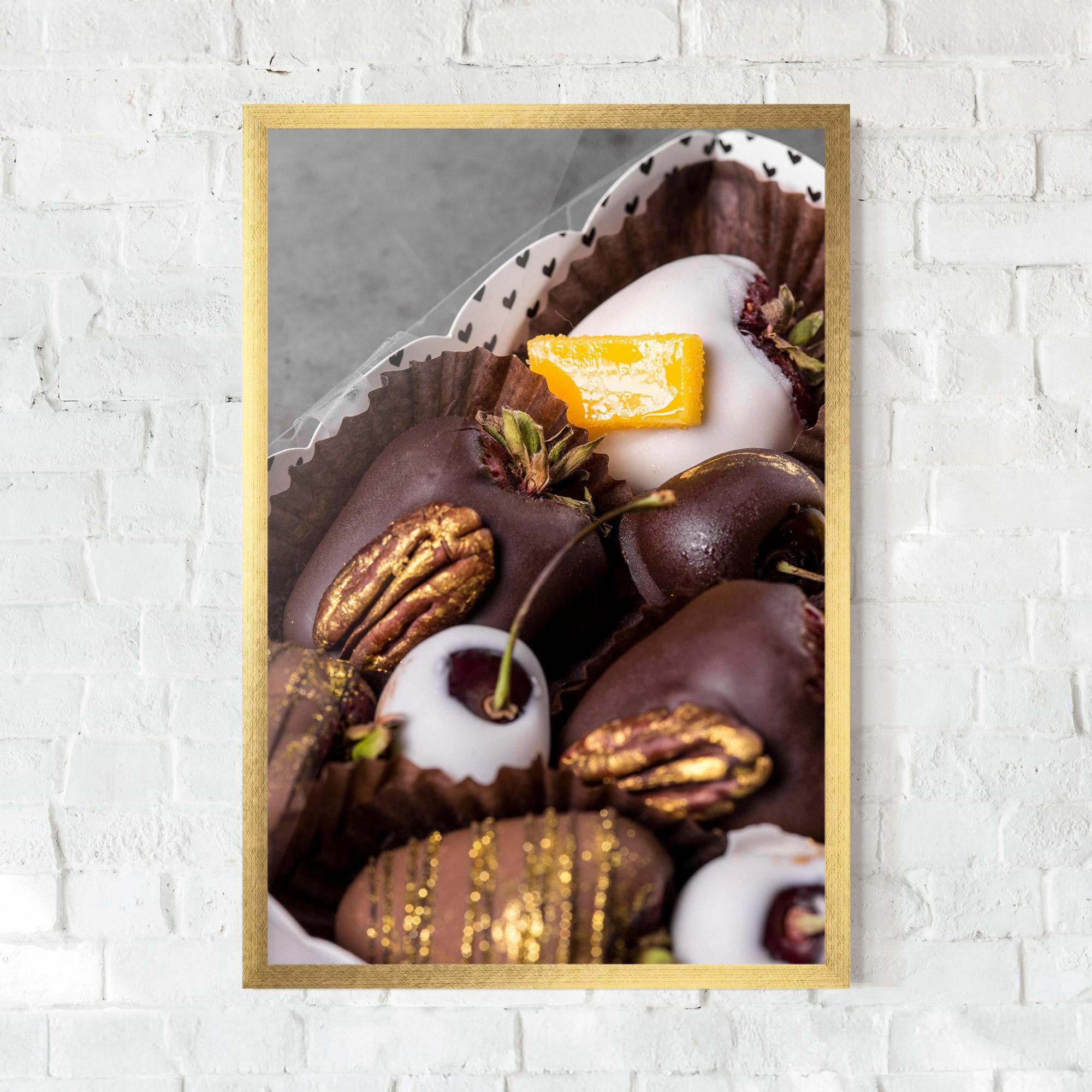 Keretezett Poszter Chocolate Covered mockup 0