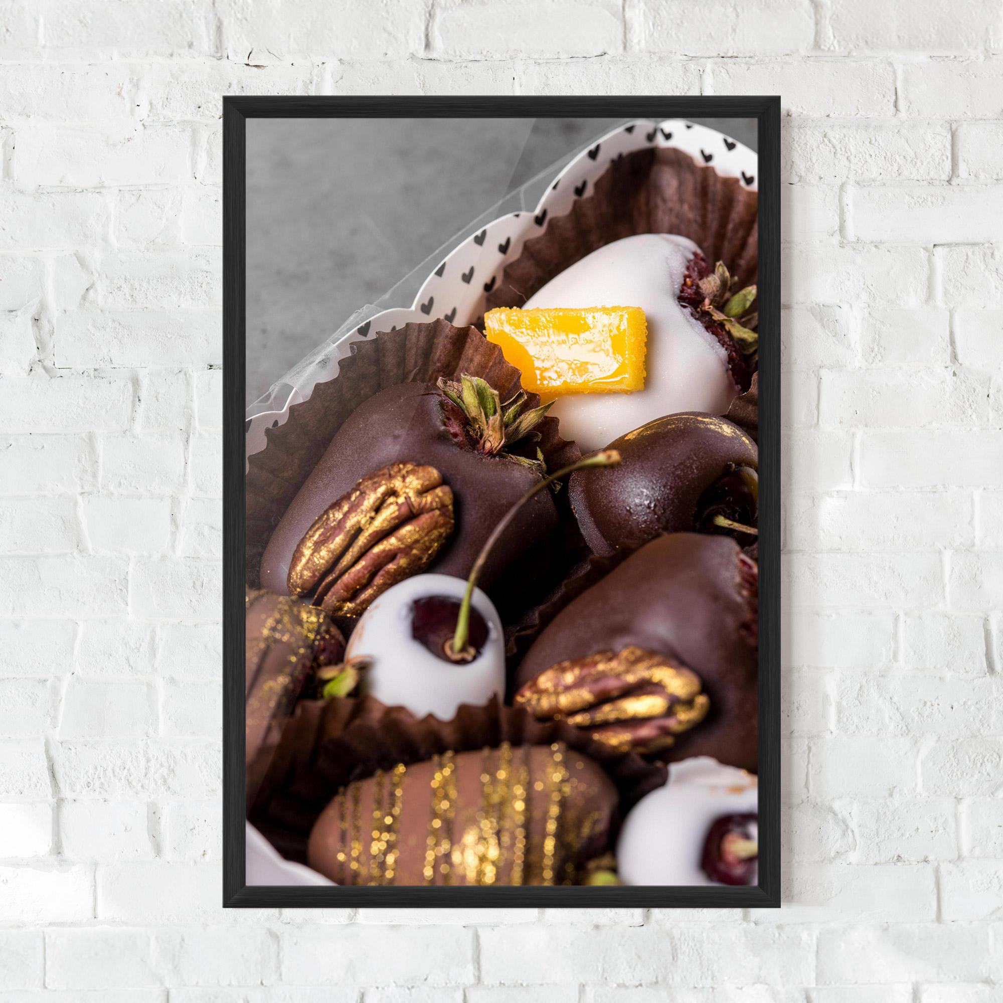 Keretezett Poszter Chocolate Covered mockup 0