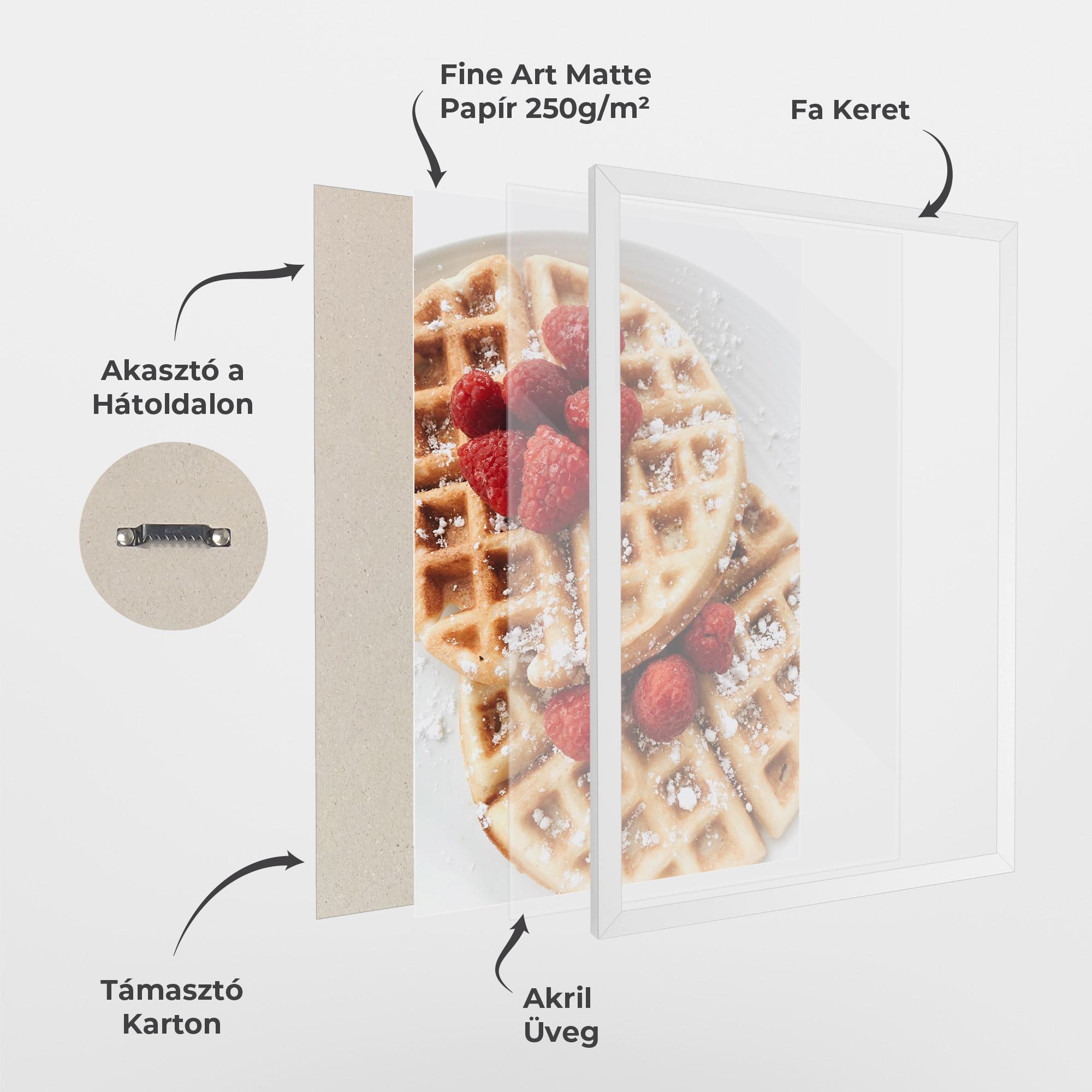 Keretezett Poszter Morning Dessert mockup 1