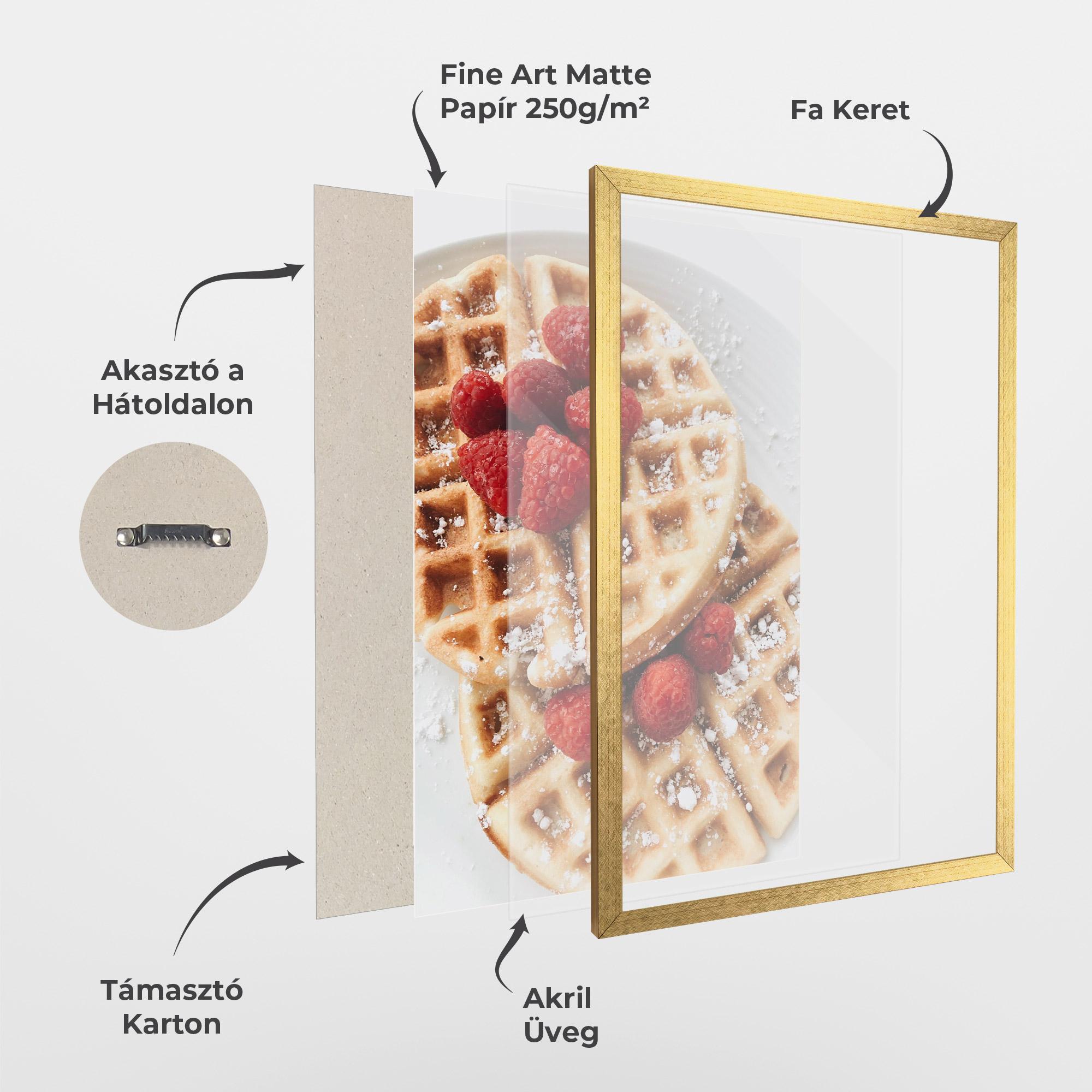 Keretezett Poszter Morning Dessert mockup 1