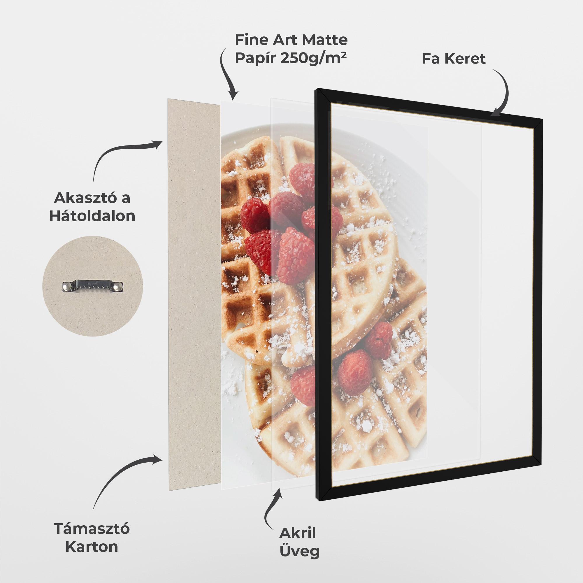 Keretezett Poszter Morning Dessert mockup 1