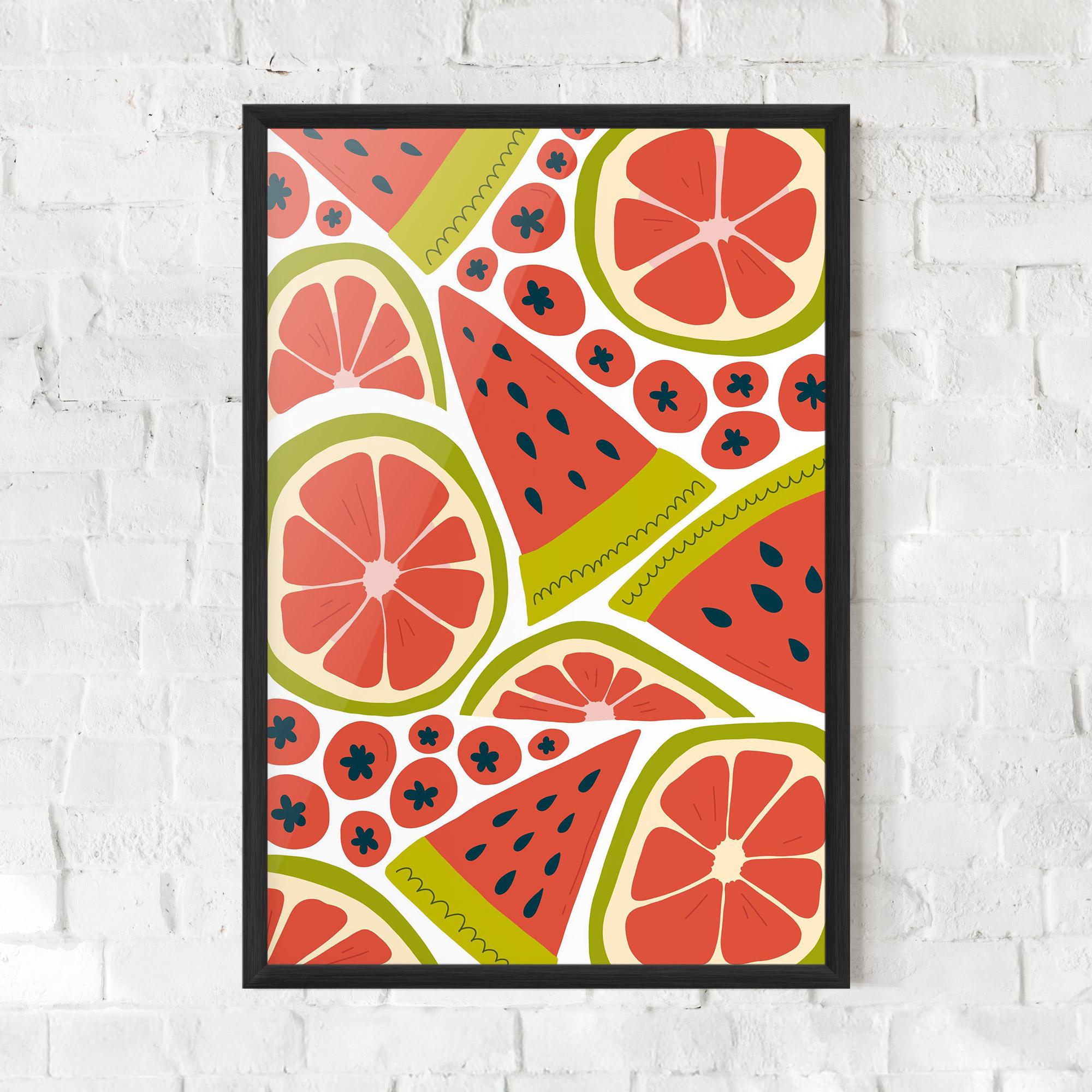 Keretezett Poszter Watermelon mockup 0
