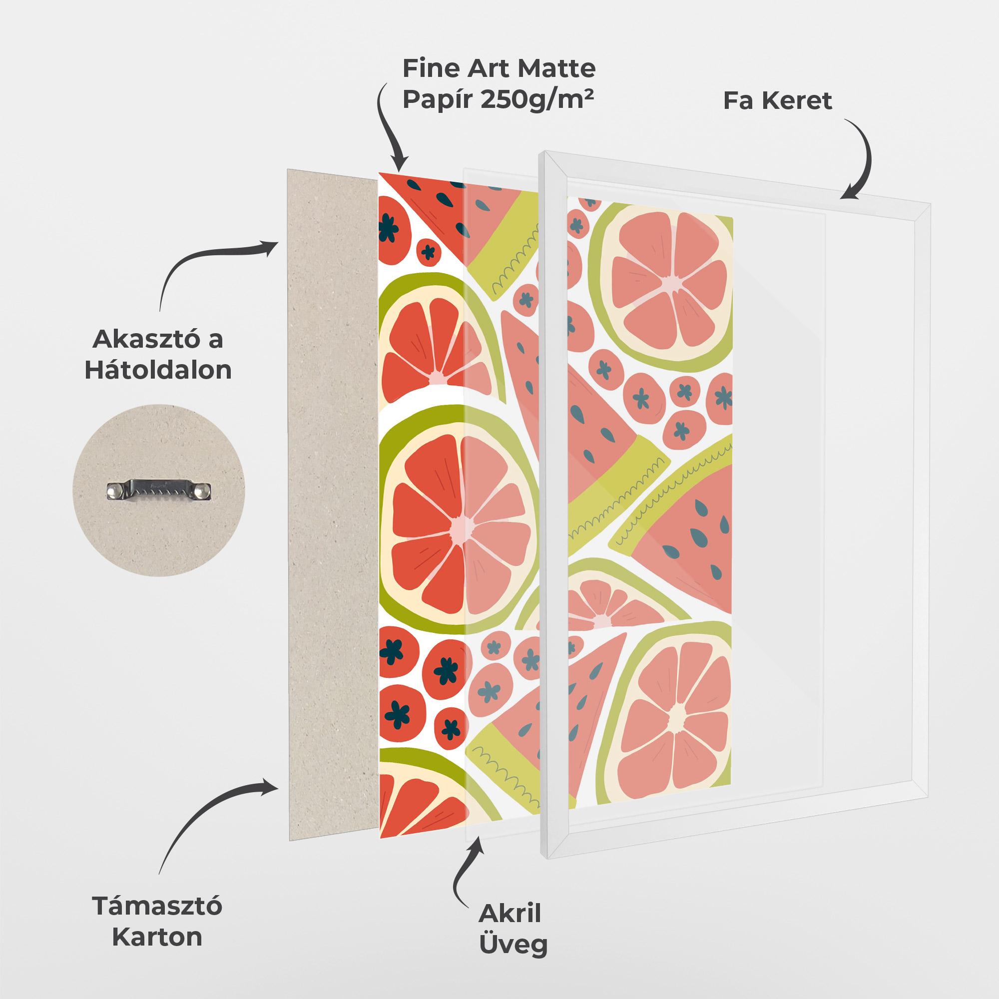 Keretezett Poszter Watermelon mockup 1