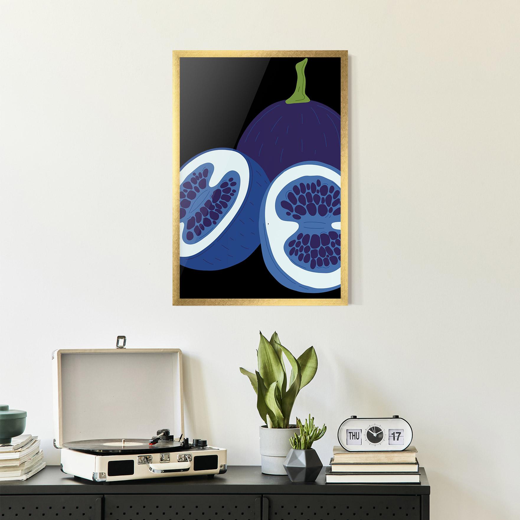 Keretezett Poszter Purple Fruit mockup 2