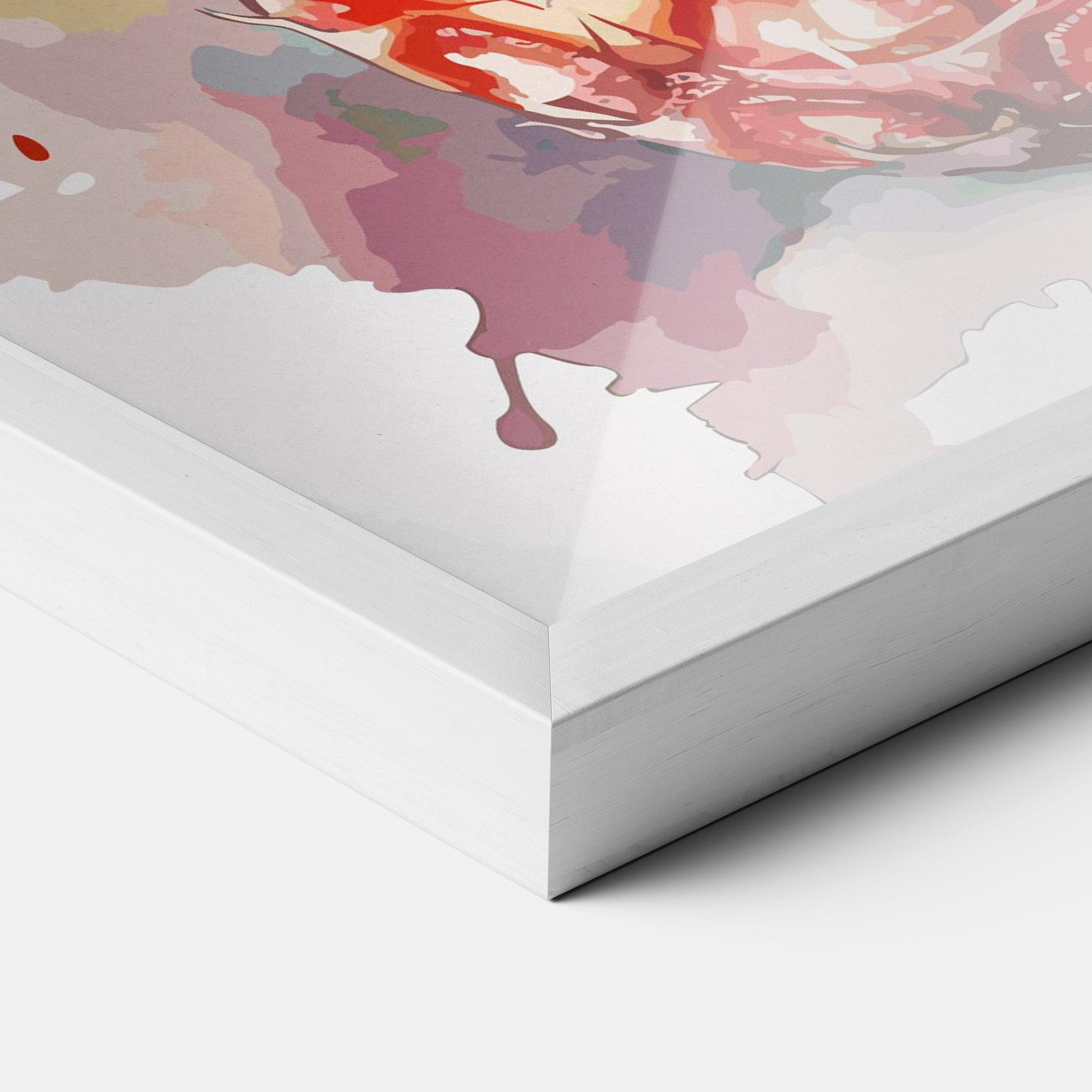 Keretezett Poszter Pineapple Watercolor mockup 3