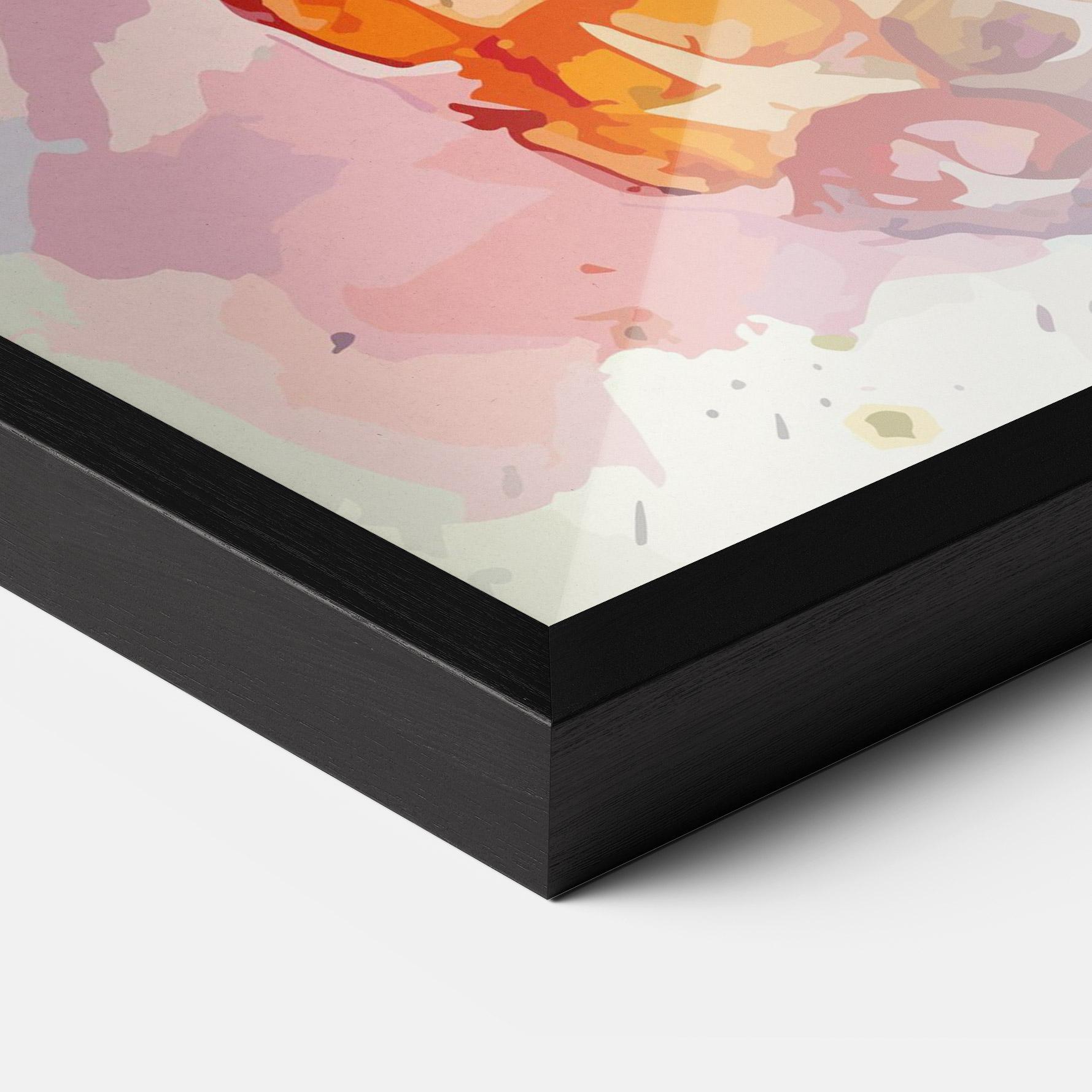 Keretezett Poszter Colorful Pineapple mockup 3