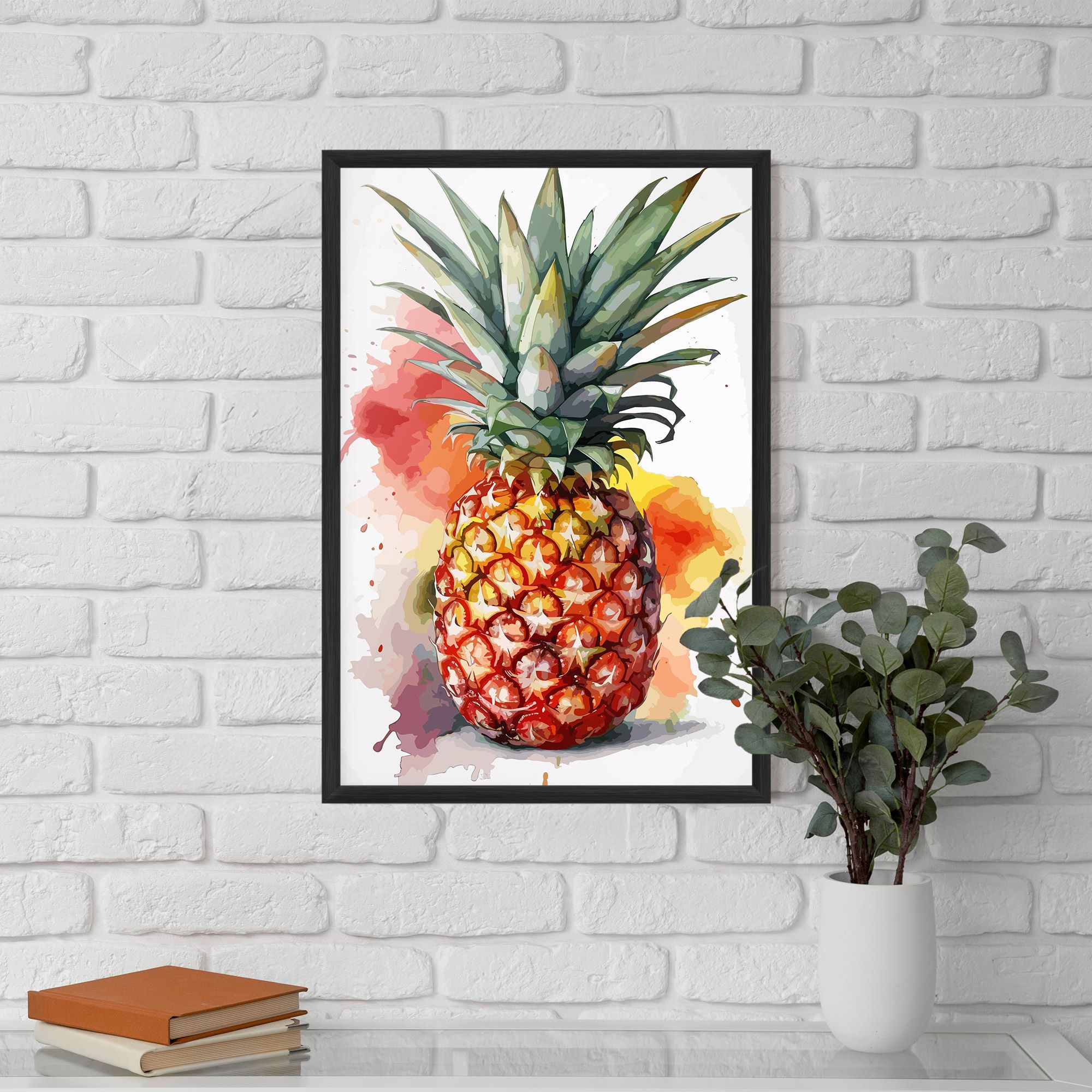 Pineapple Watercolor mockup 5
