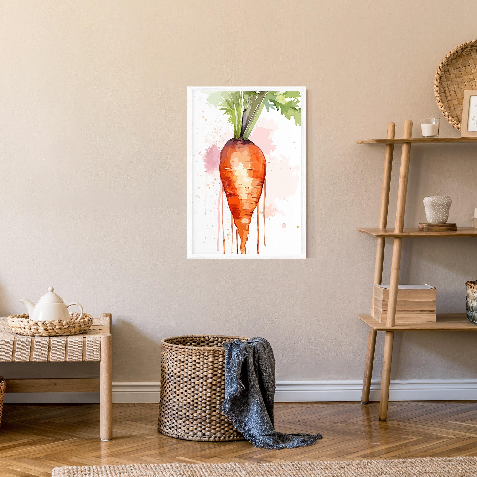 Keretezett Poszter Watercolor Carrot mockup 9