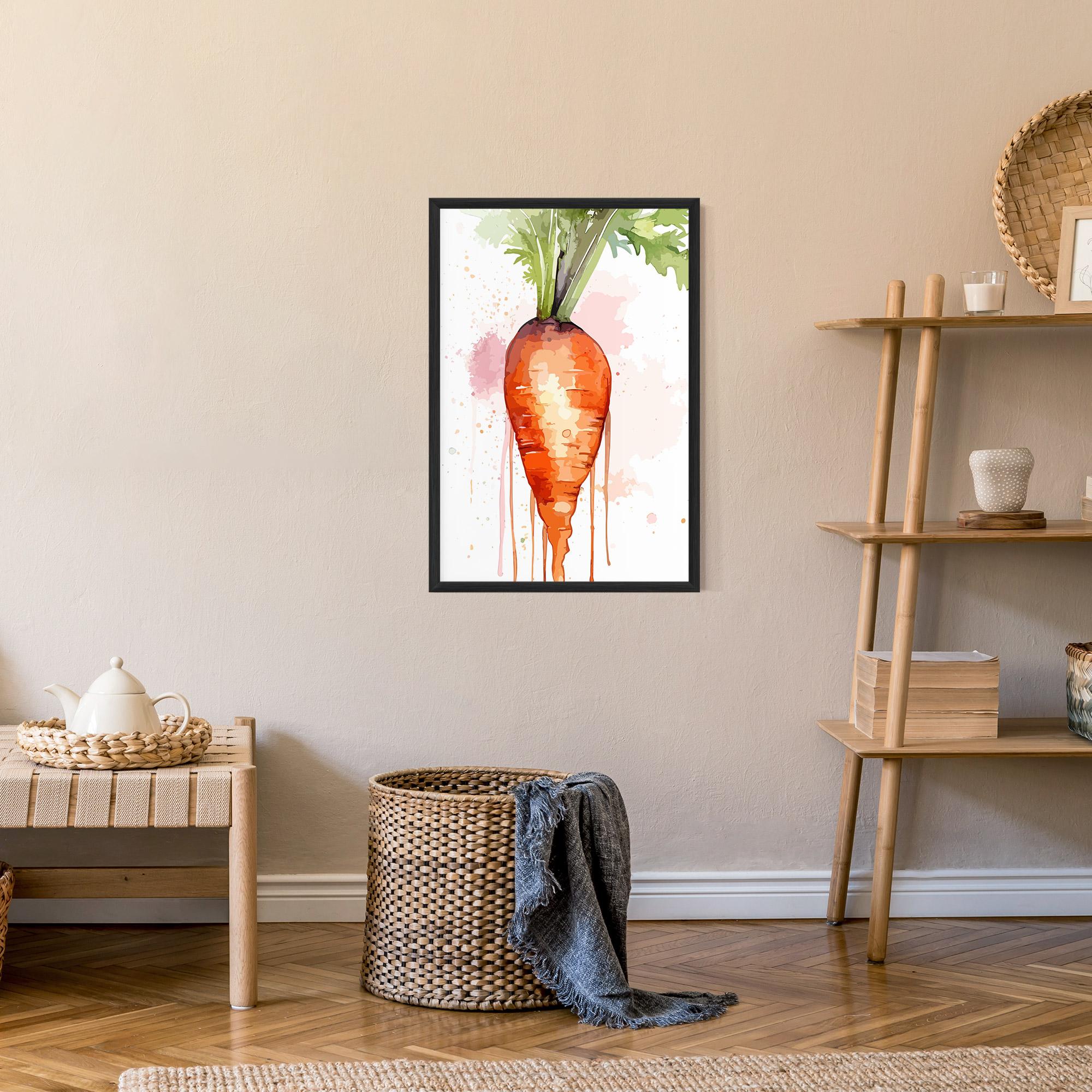 Keretezett Poszter Watercolor Carrot mockup 9