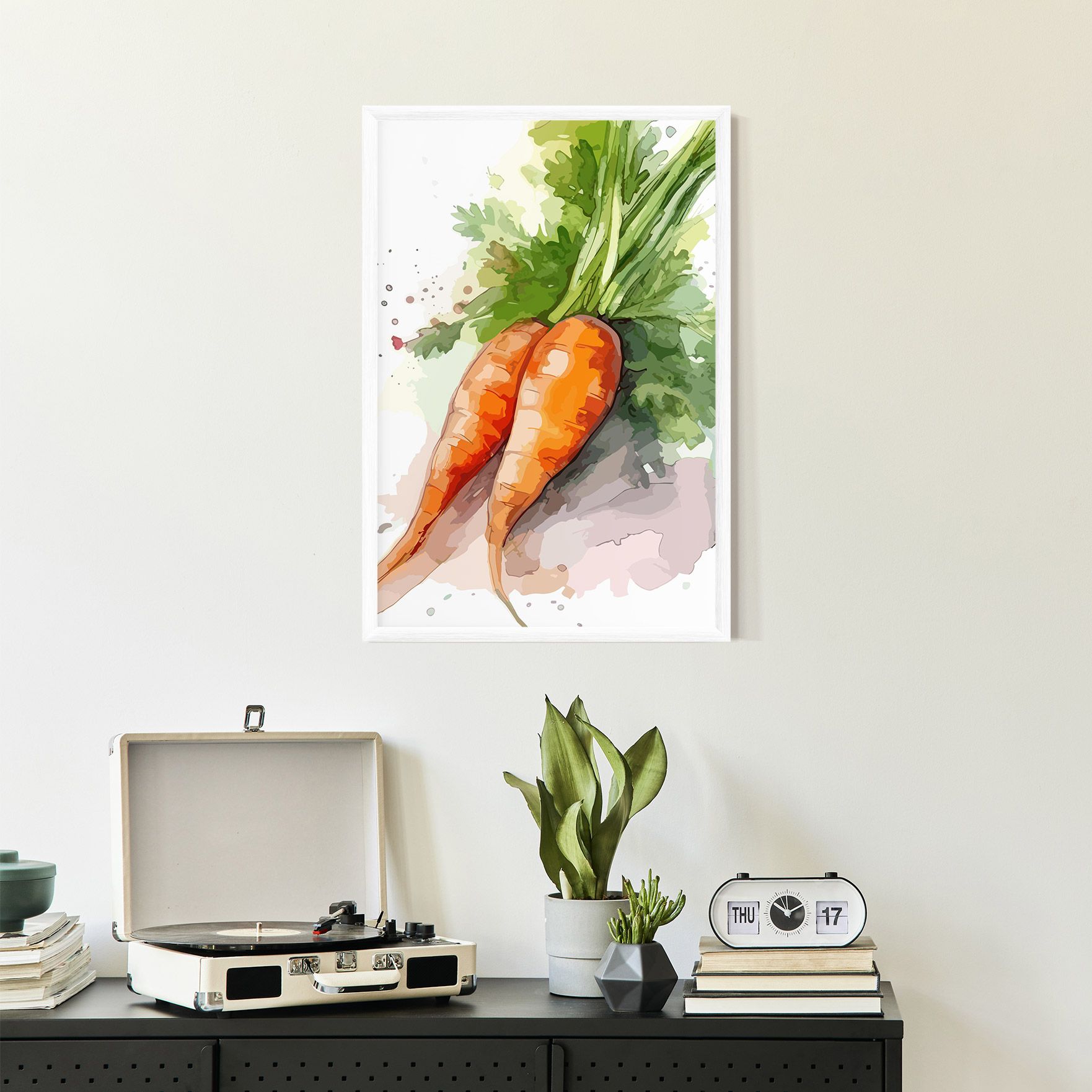 Carrot Watercolor mockup 2