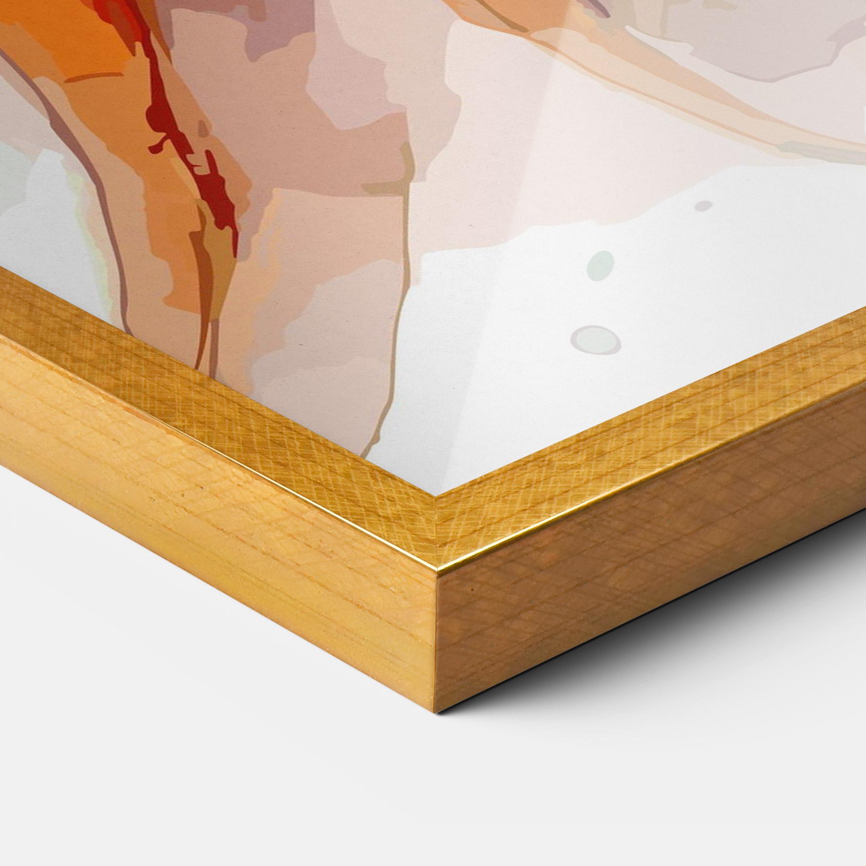 Keretezett Poszter Carrot Watercolor mockup 3