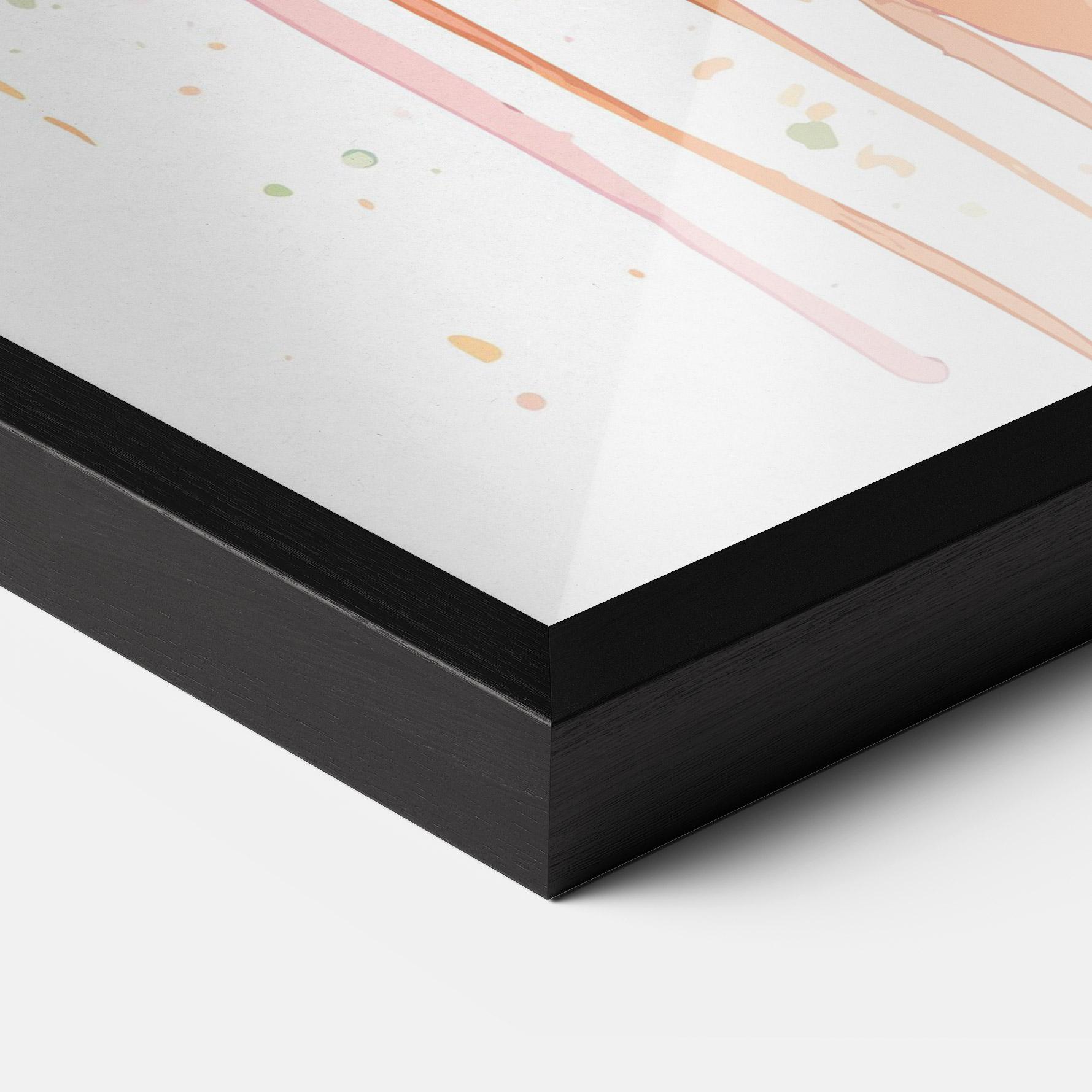 Keretezett Poszter Watercolor Carrot mockup 3