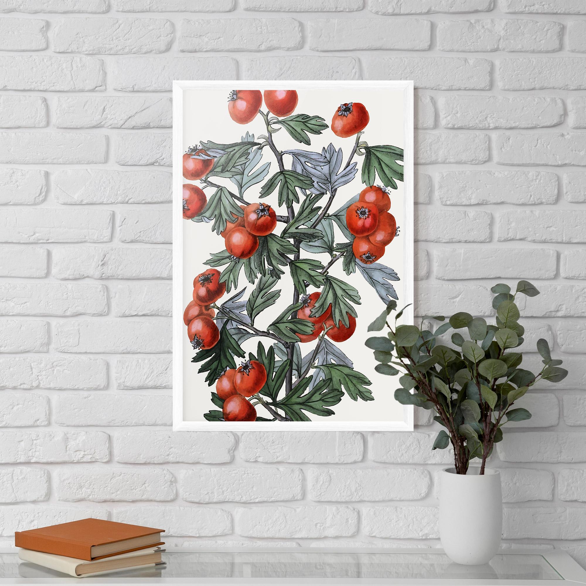 Keretezett Poszter Cherry Drawing mockup 5