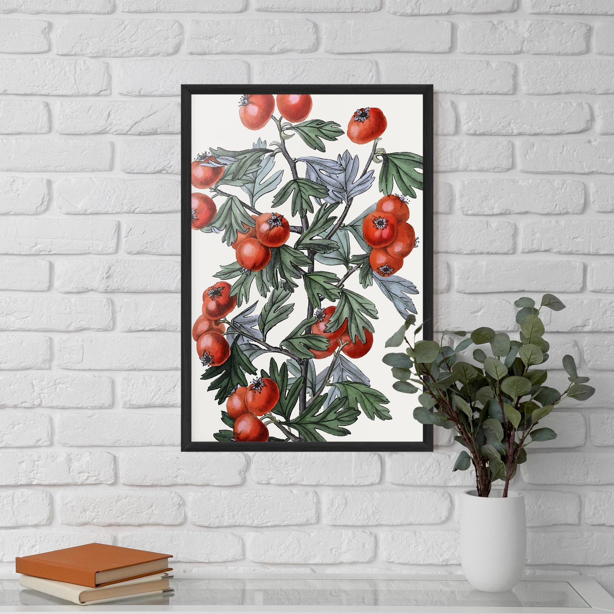 Keretezett Poszter Cherry Drawing mockup 5