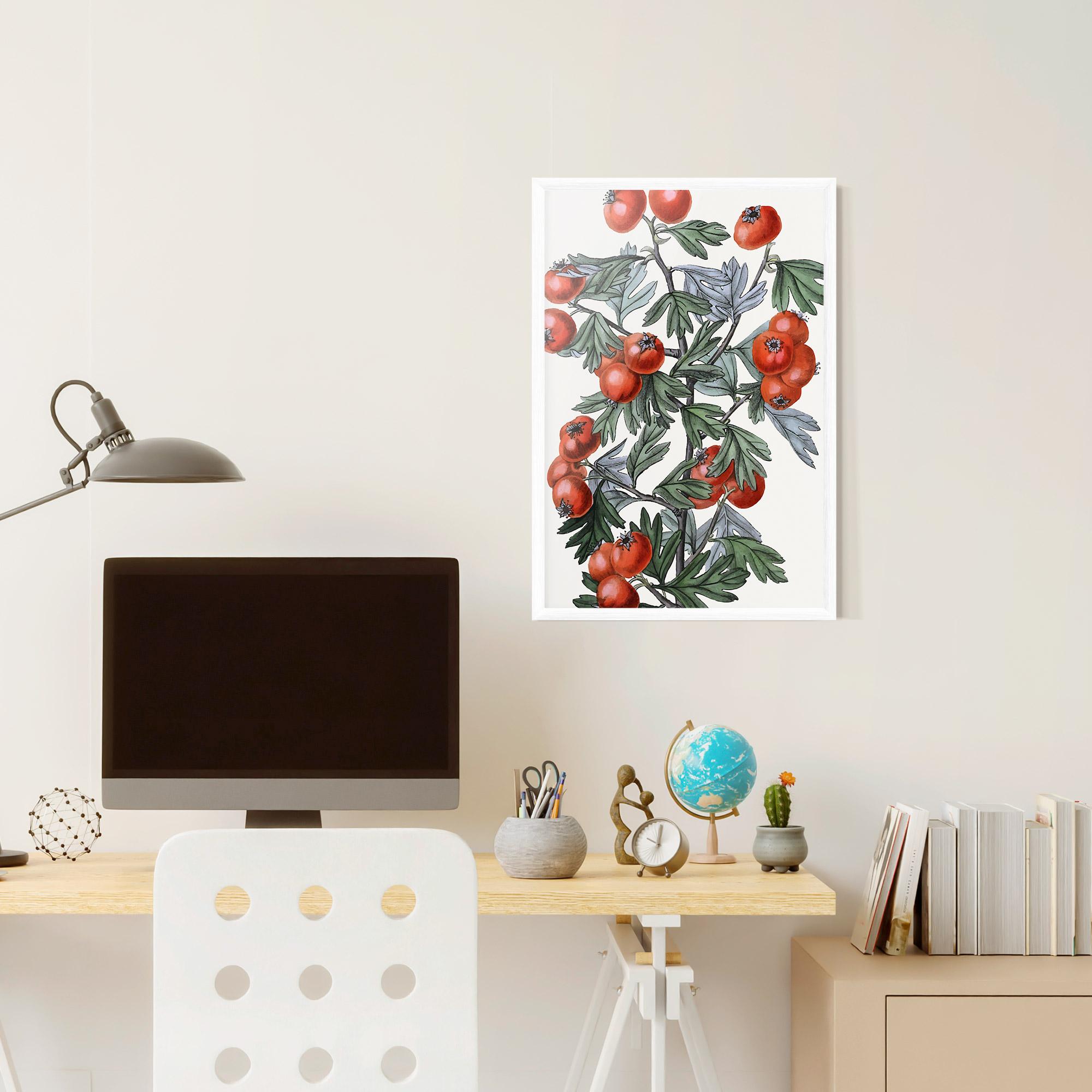 Keretezett Poszter Cherry Drawing mockup 6