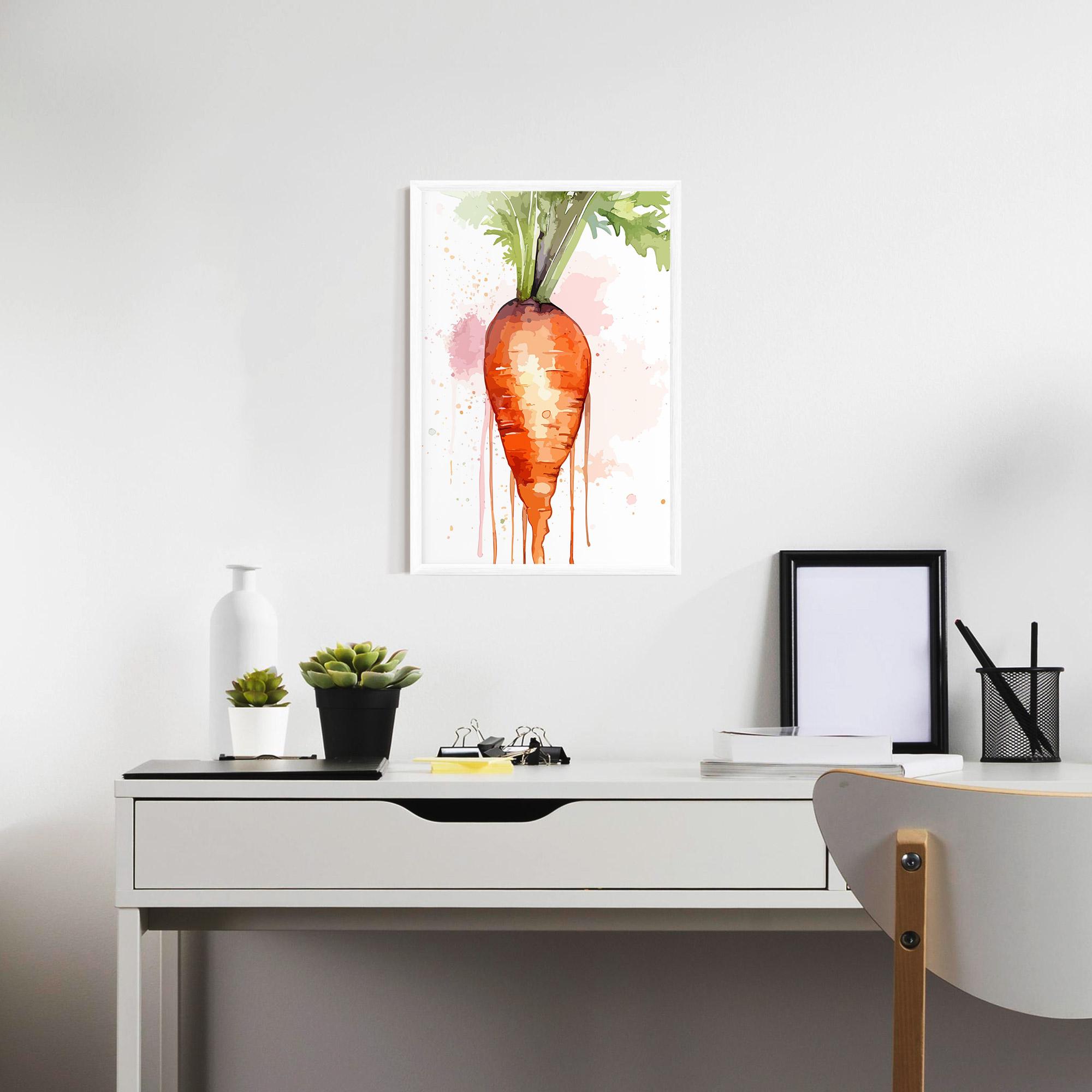 Keretezett Poszter Watercolor Carrot mockup 7