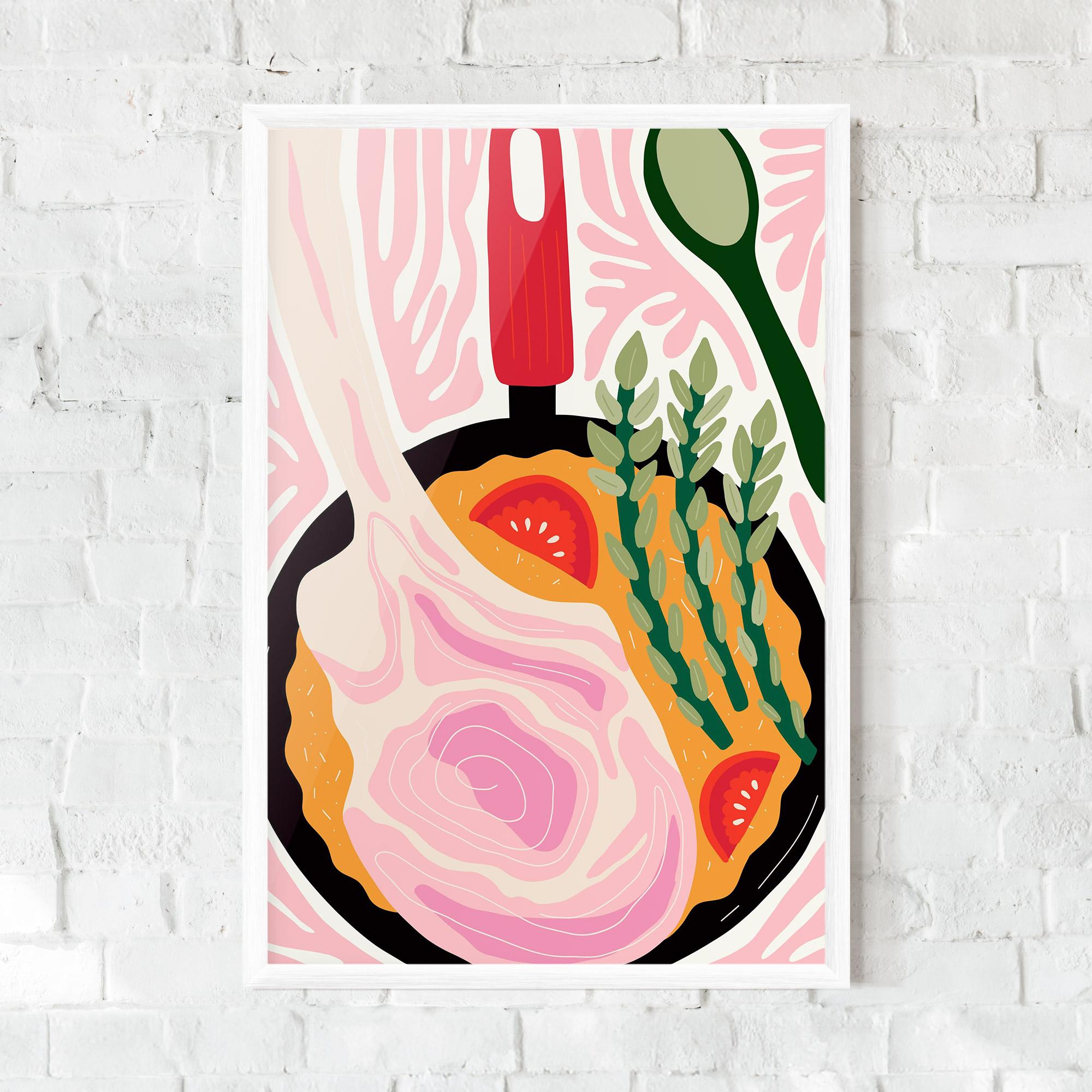 Keretezett Poszter Cooking mockup 0