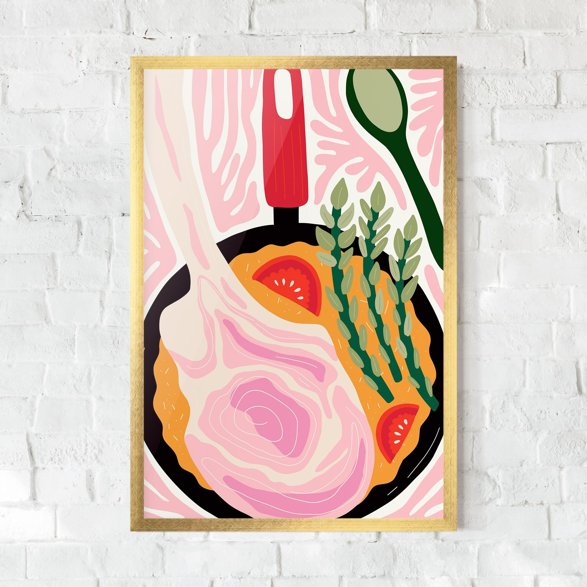 Keretezett Poszter Cooking mockup 0