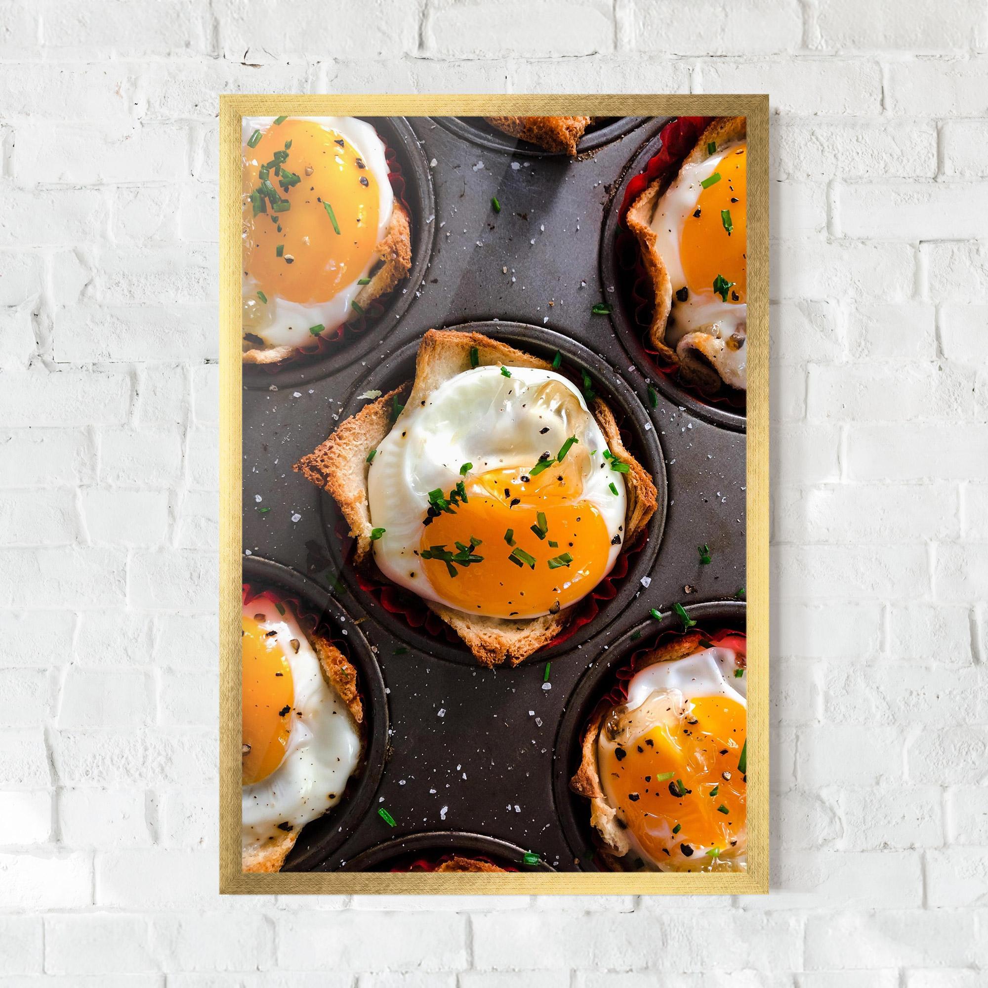 Keretezett Poszter Egg On Tray mockup 0
