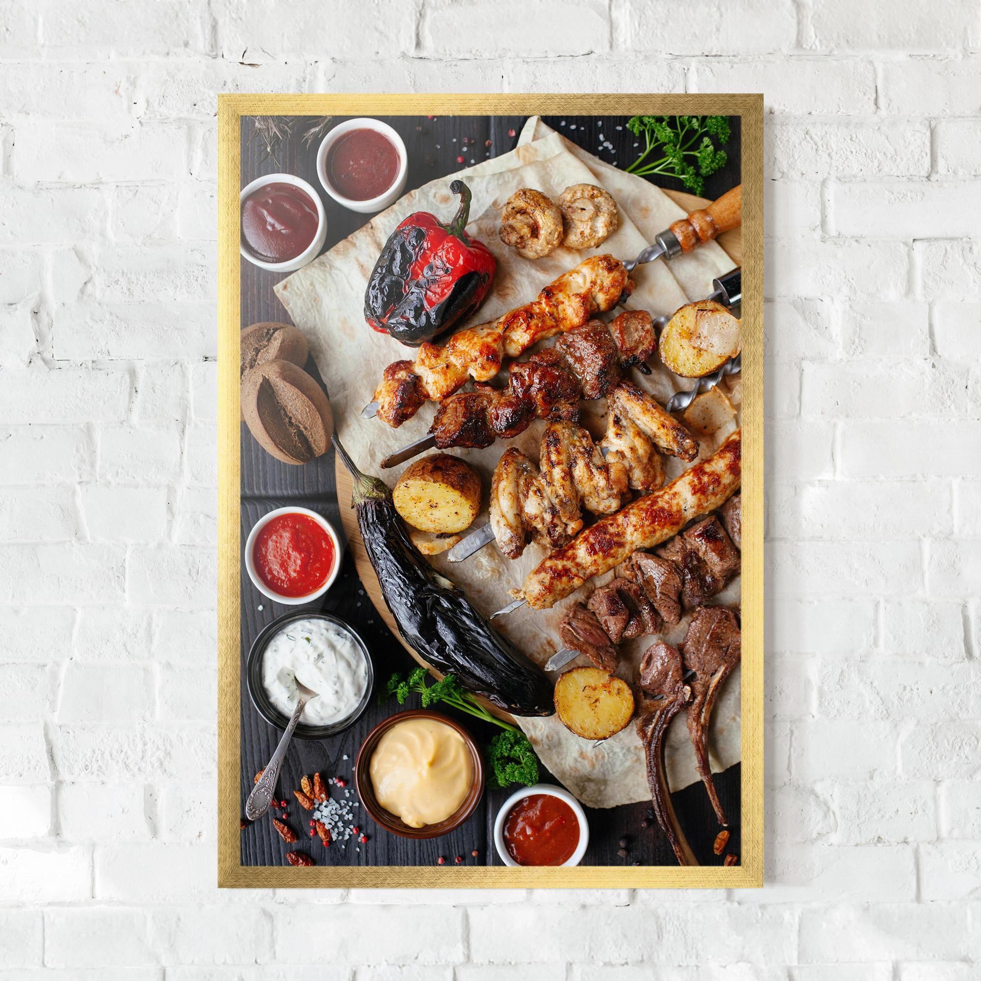 Keretezett Poszter Skewers mockup 0