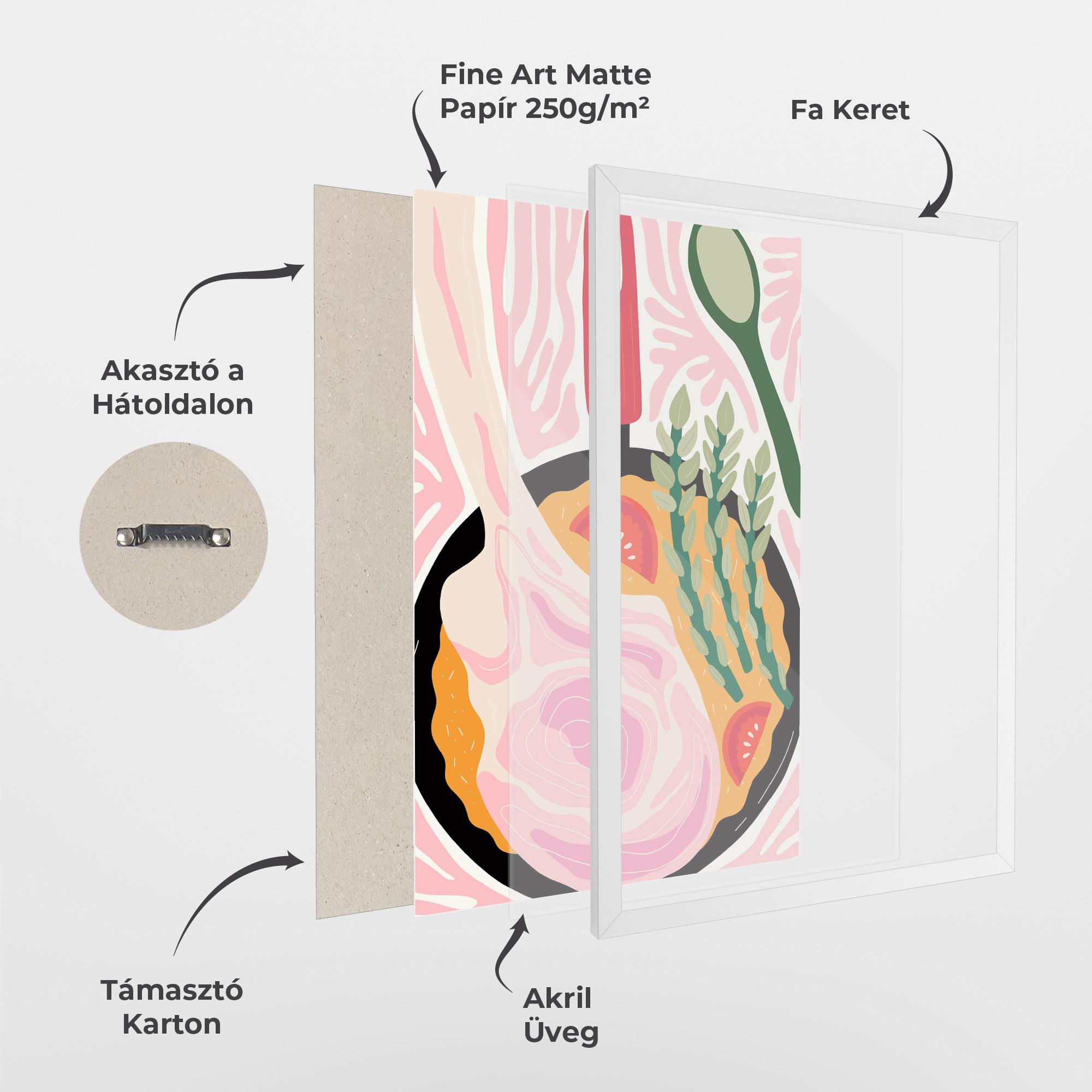 Keretezett Poszter Cooking mockup 1