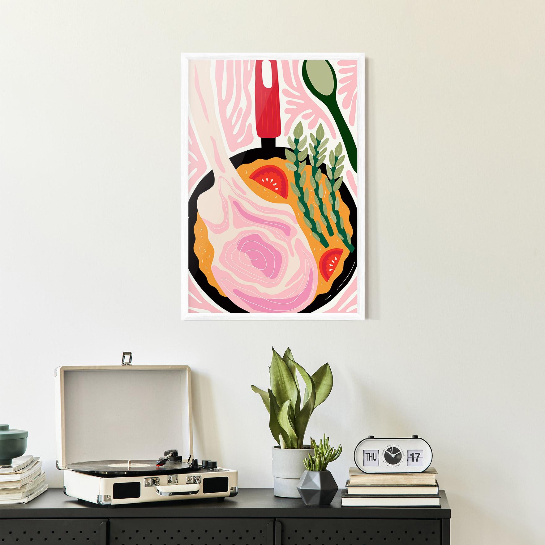 Keretezett Poszter Cooking mockup 2