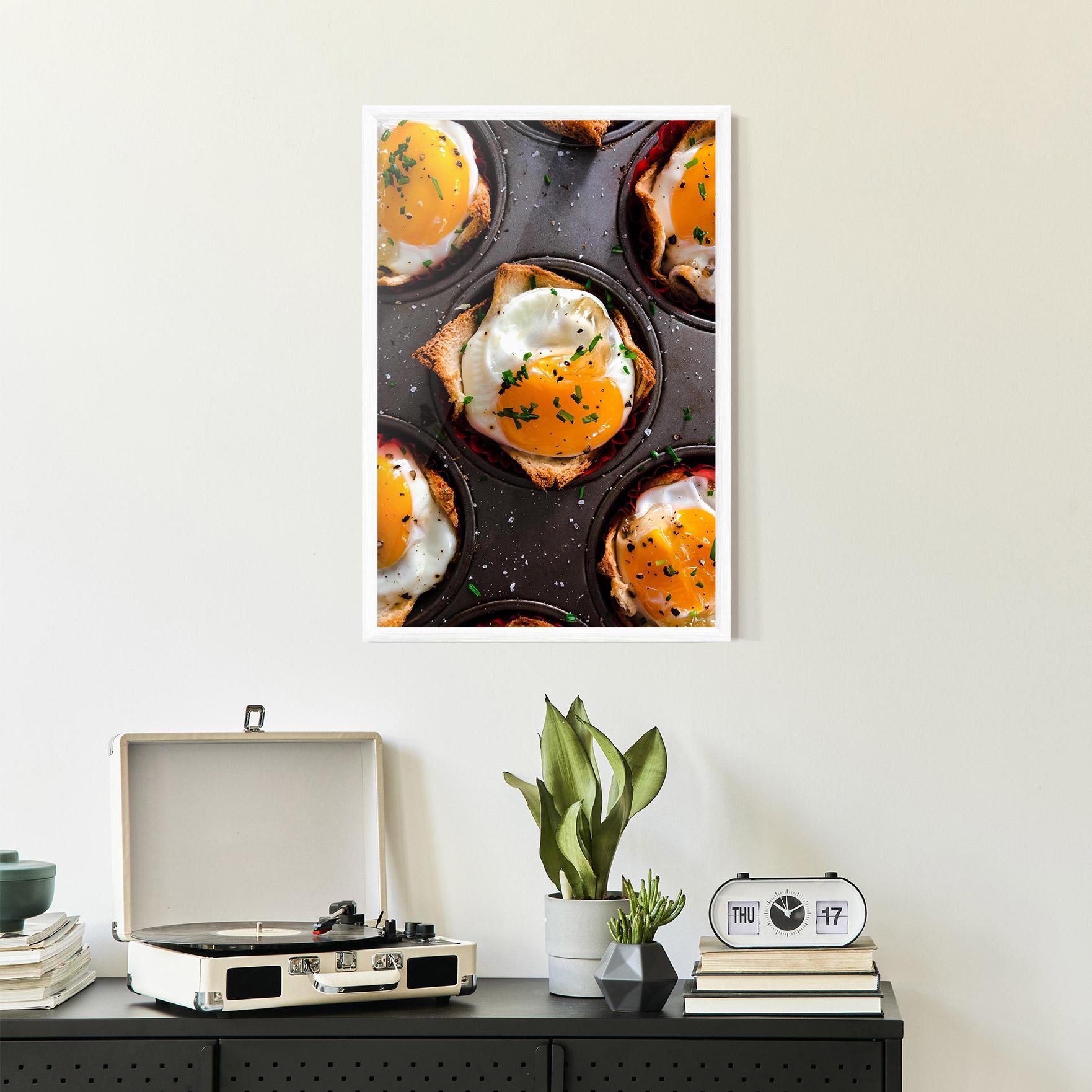 Keretezett Poszter Egg On Tray mockup 2