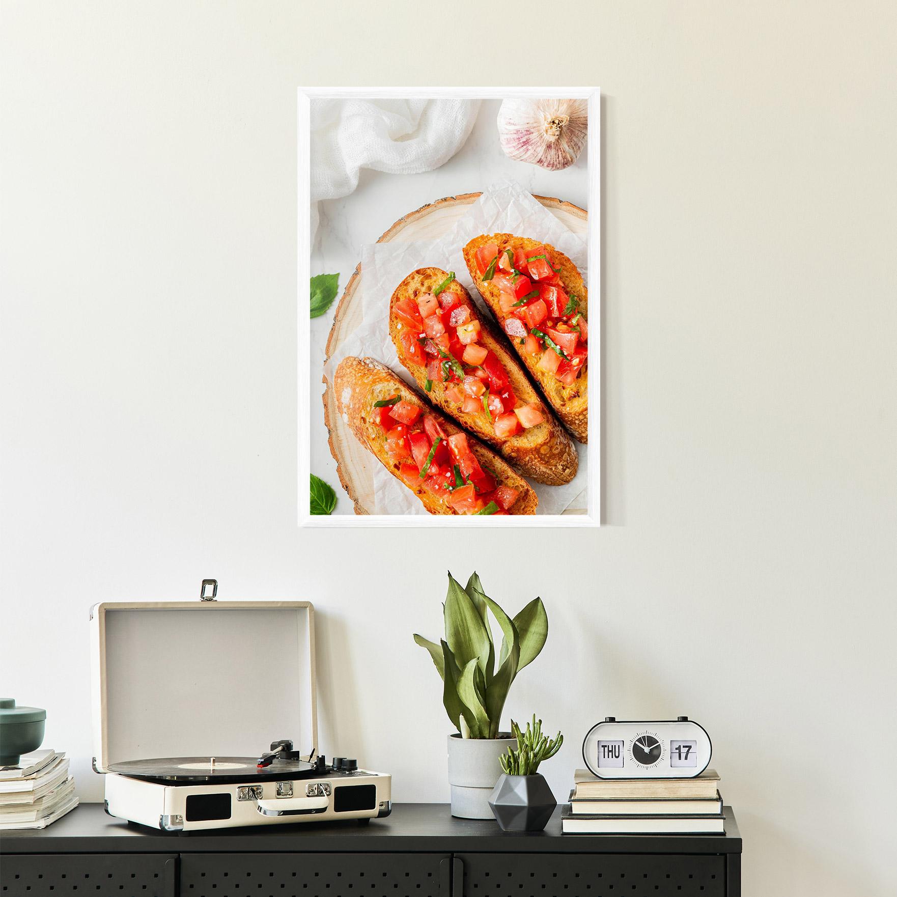 Keretezett Poszter Tomatoes On Bread mockup 2