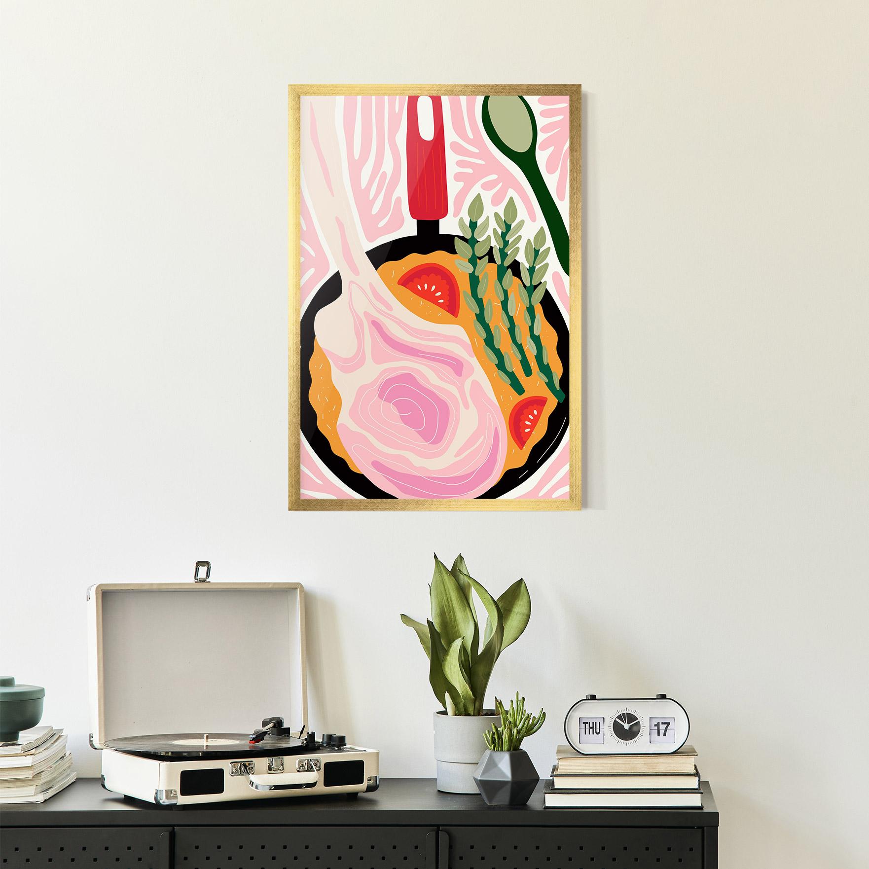 Keretezett Poszter Cooking mockup 2