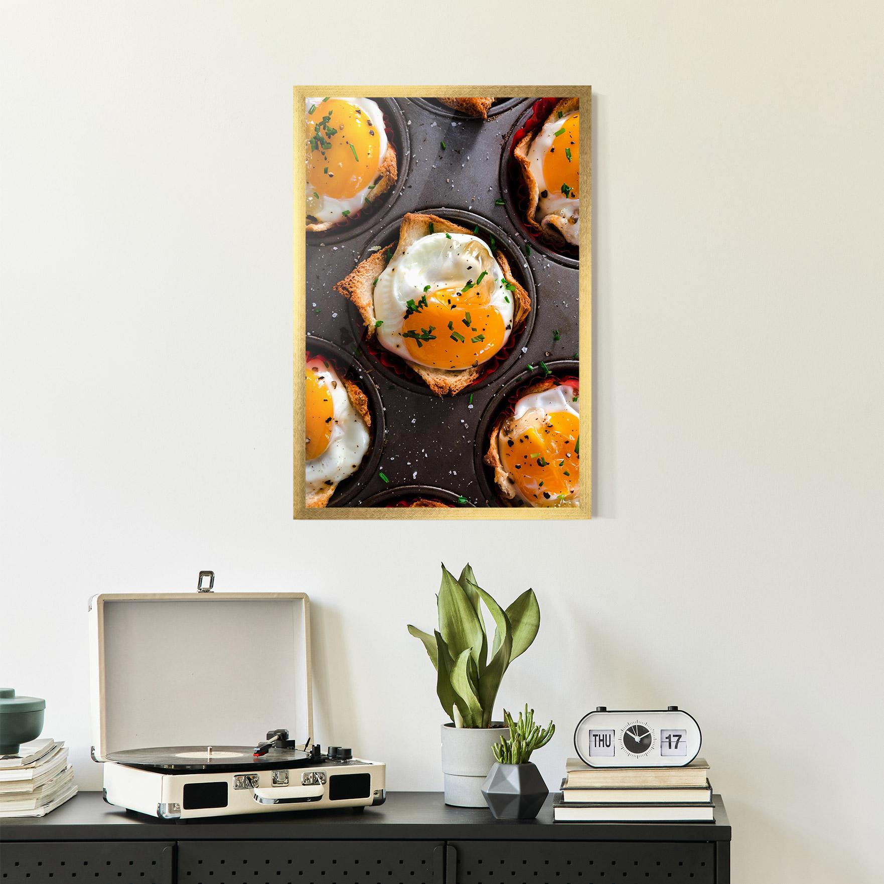 Keretezett Poszter Egg On Tray mockup 2