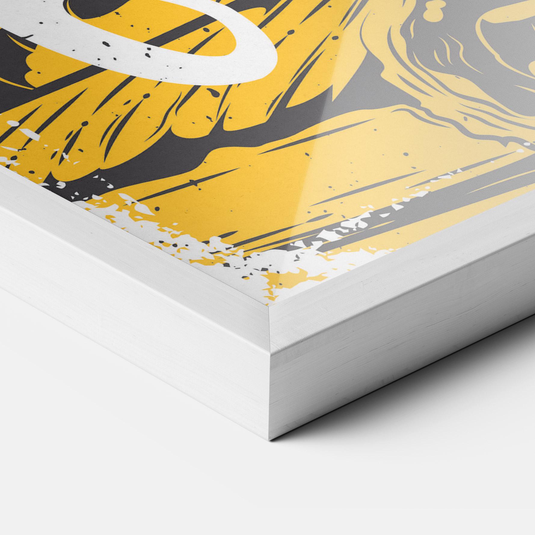 Keretezett Poszter Fast Food Pink mockup 3