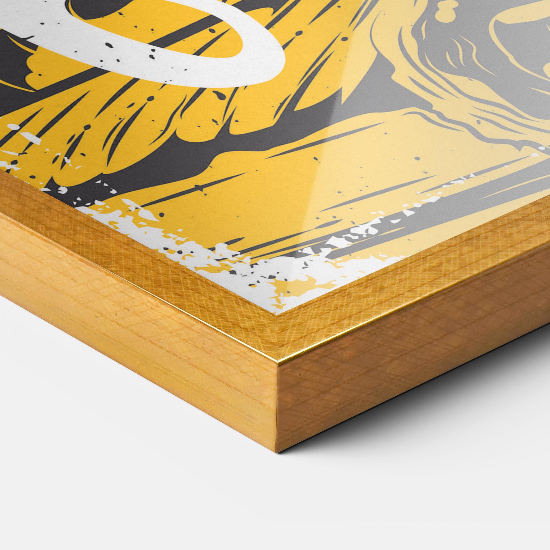 Keretezett Poszter Fast Food Pink mockup 3