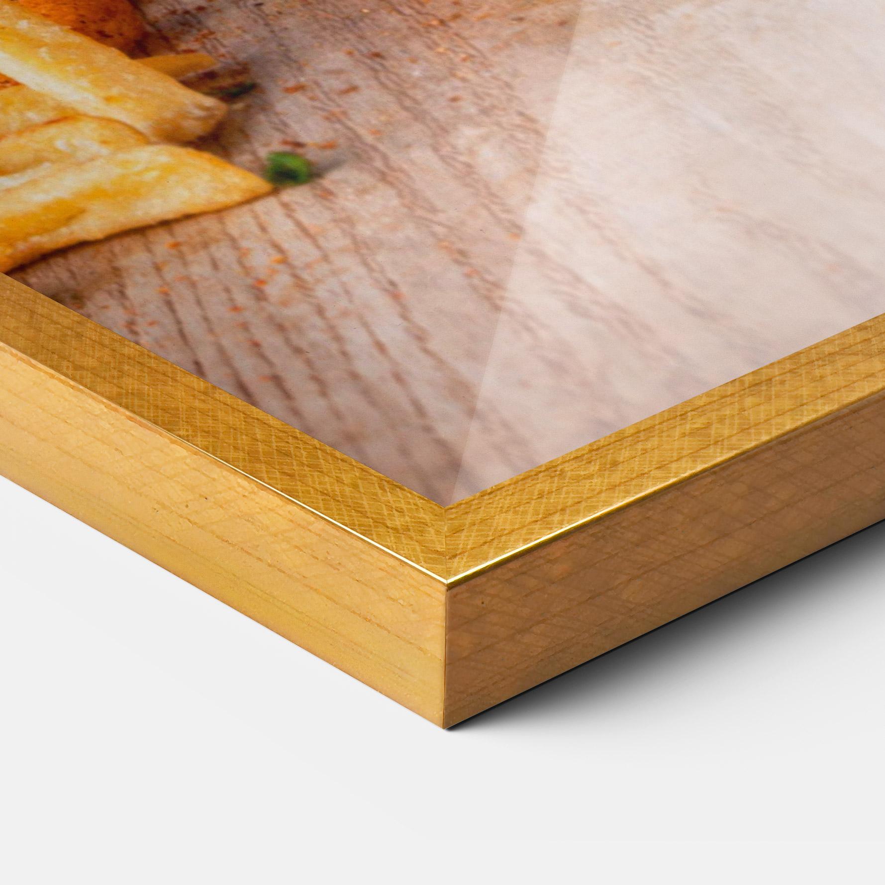 Keretezett Poszter Triple Hamburger mockup 3