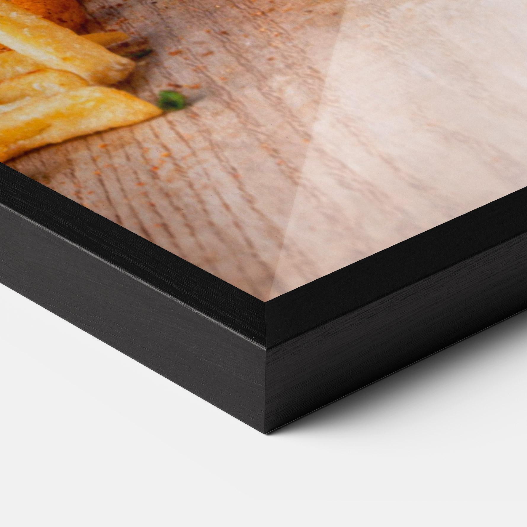 Keretezett Poszter Triple Hamburger mockup 3