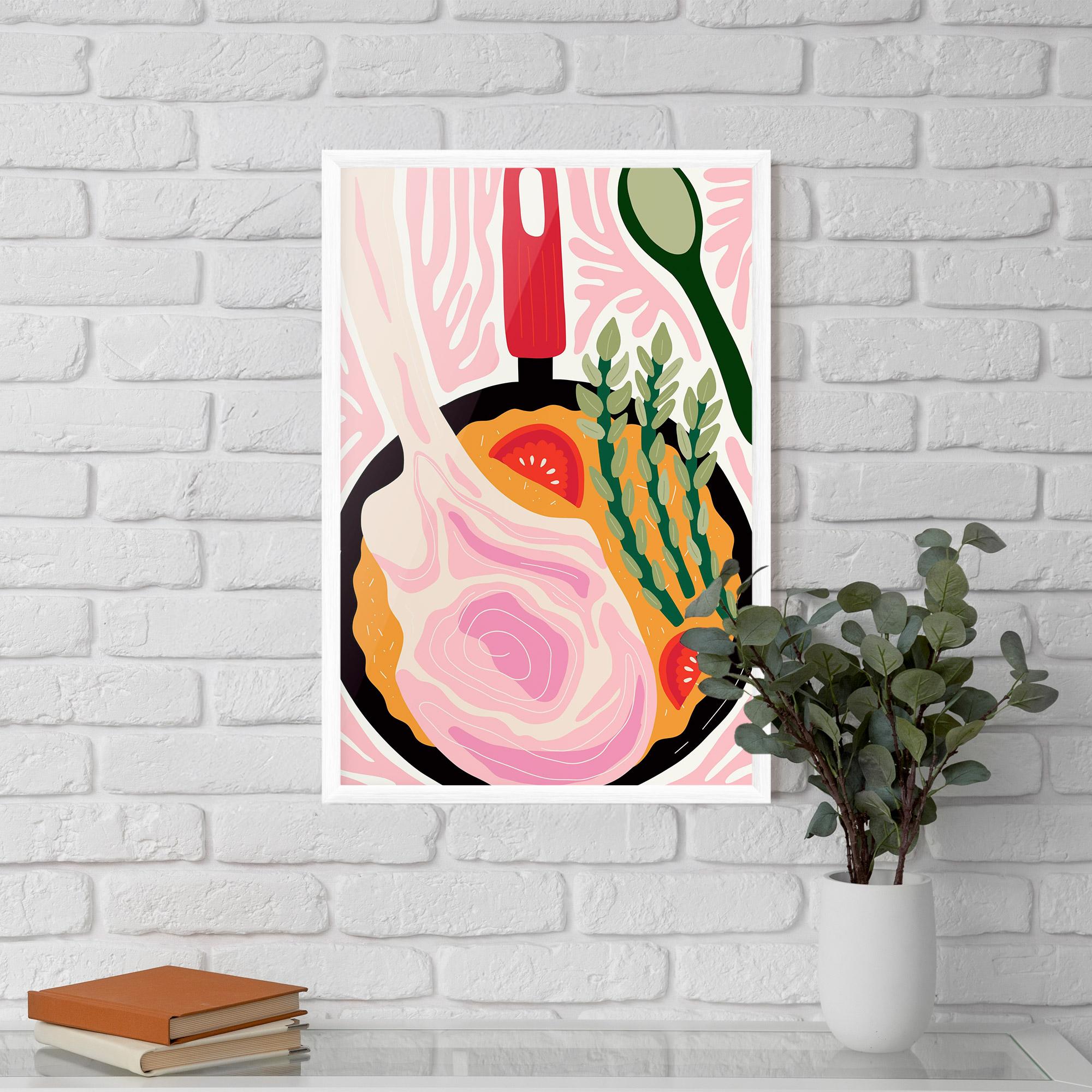 Keretezett Poszter Cooking mockup 5