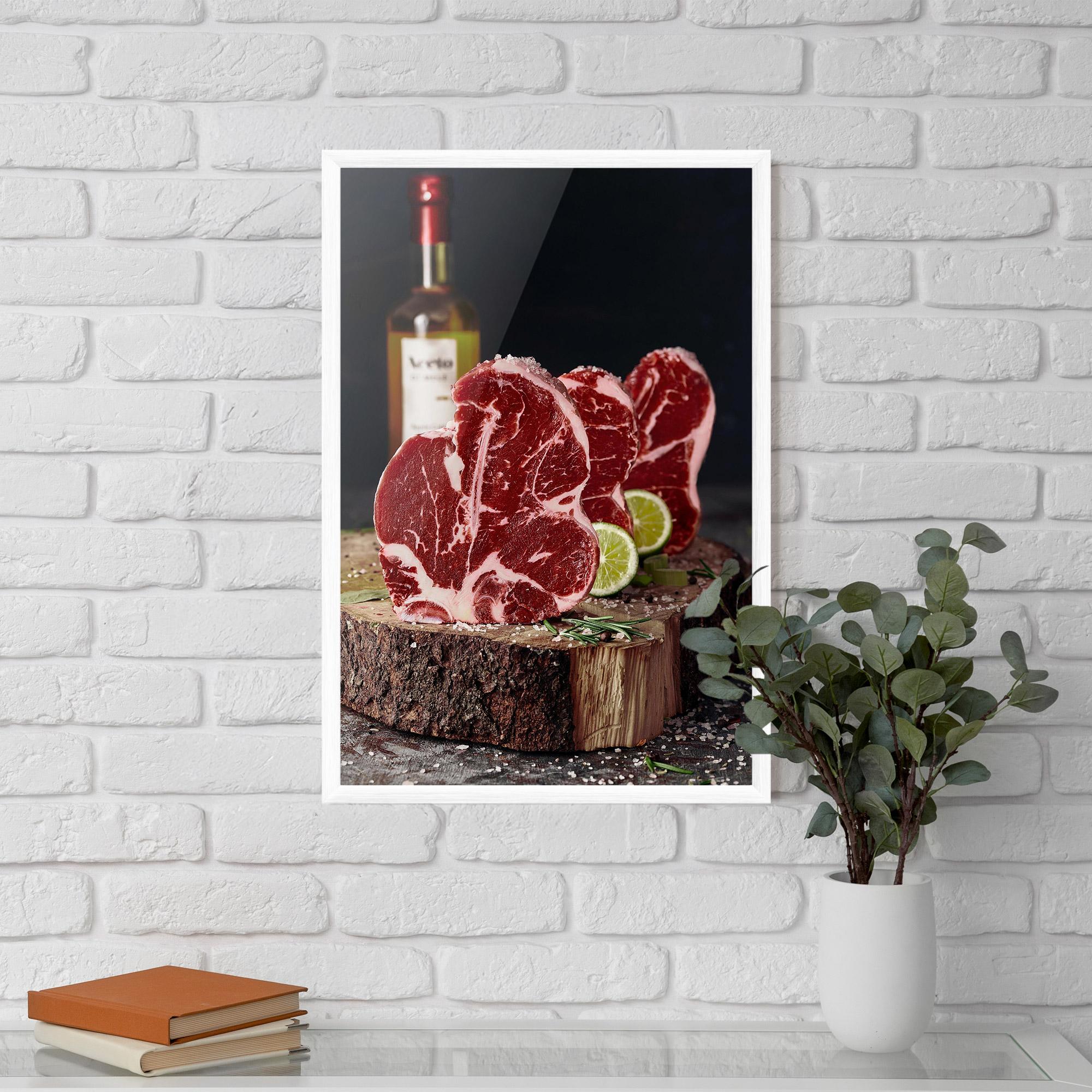 Keretezett Poszter Preparing The Meat mockup 5